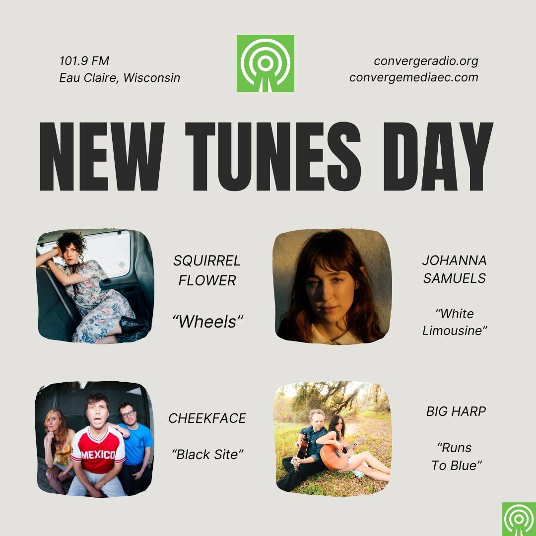Just some of the brand new songs you'll hear on Converge Radio starting at 12pm Central on our airwaves! 

Plus our Song of the Week- Gelli Haha's "Klouds Will Carry Me To Sleep" - a big, bold, layered art-pop track that is a mountain of fu