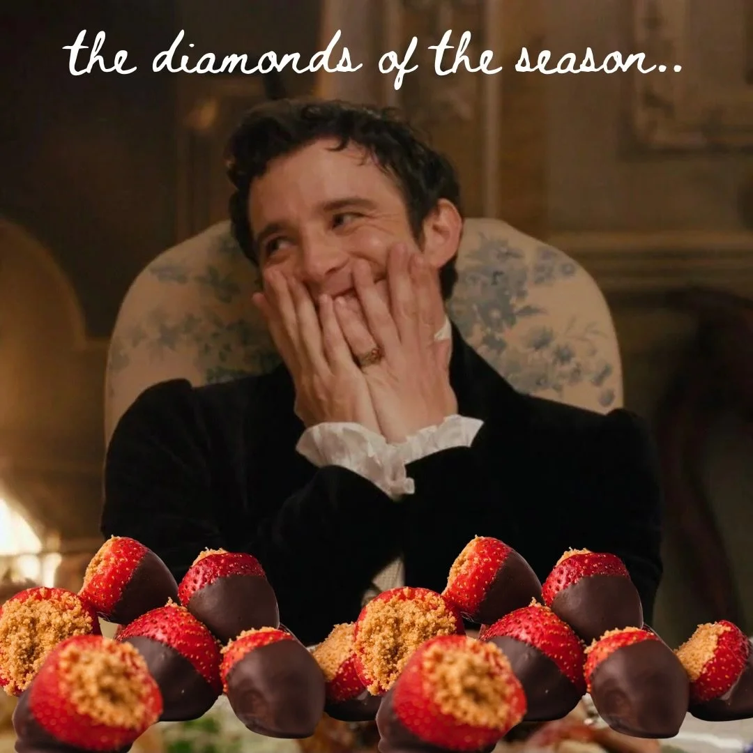 Dearest Gentle Reader,
It has come to this author&rsquo;s attention that a most dangerous confection has entered the social season &amp; given our dear Benedict a run for the diamond name.. It is entirely improper to consume alone.
Proceed with cauti
