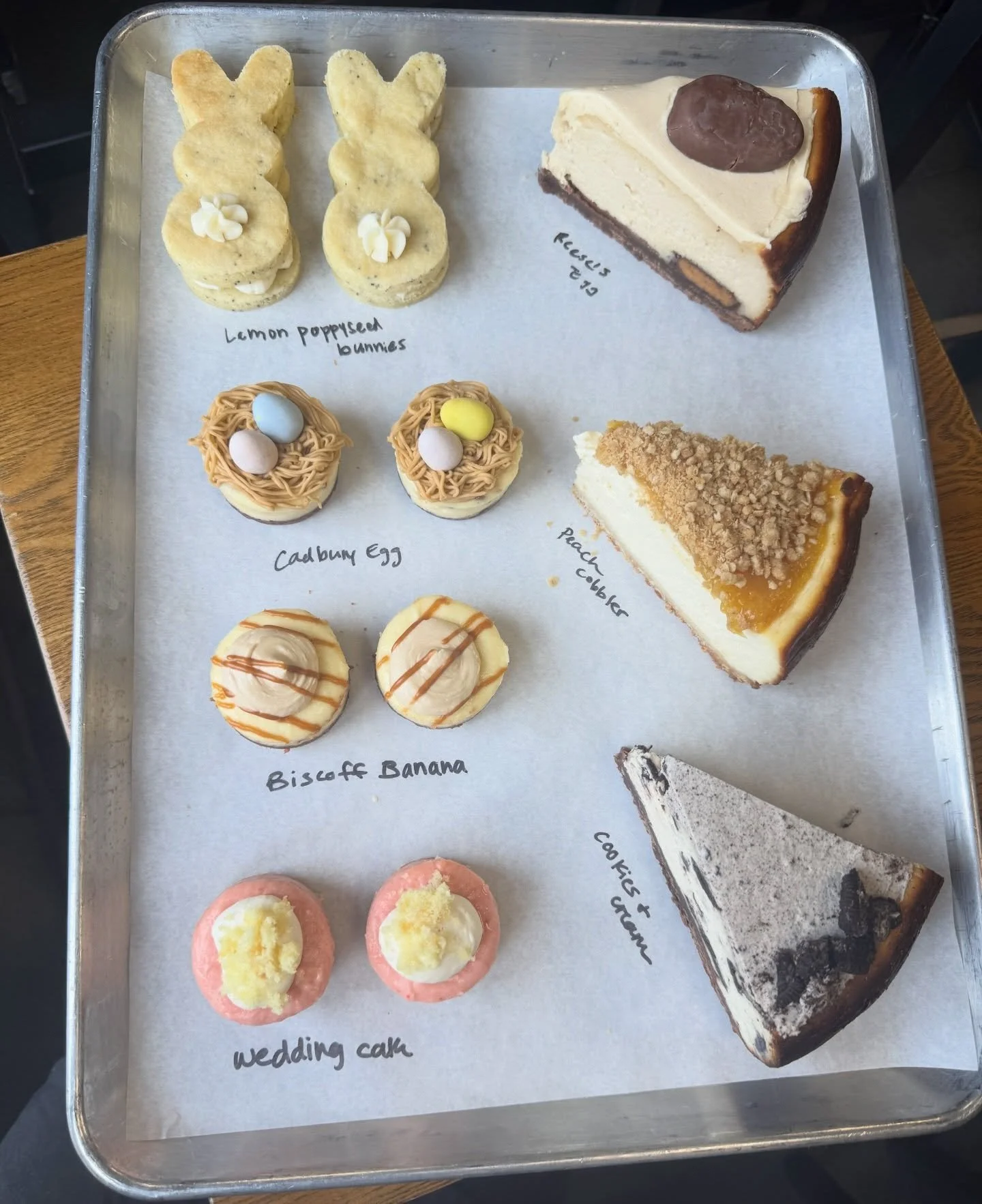 April &amp; Easter specials stocked up today!!🐰🐣🍰🩵

Easter pre orders are still available online!