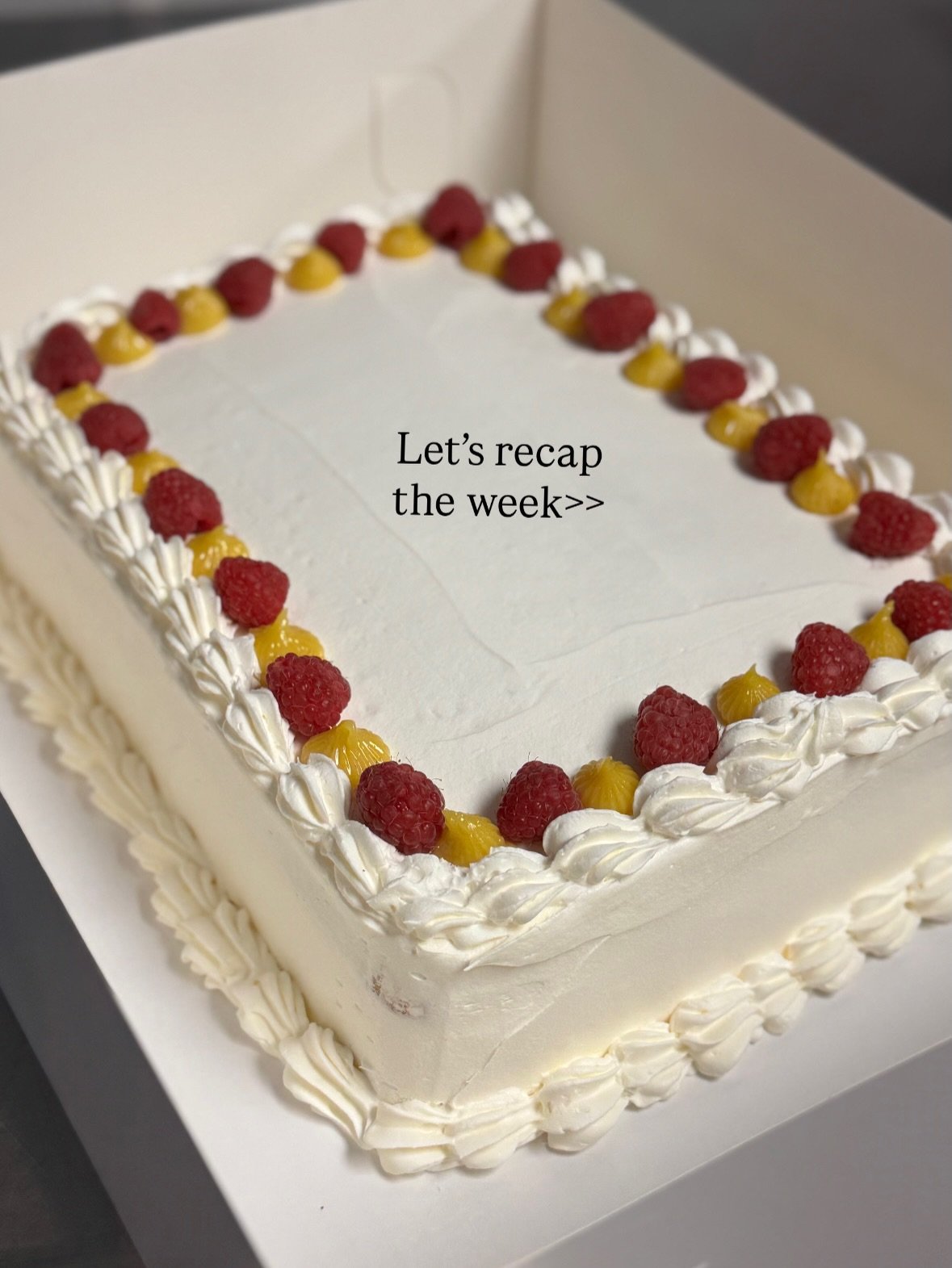 Weekly recap!🍰🐶🍪
(Surprise on the last slide)