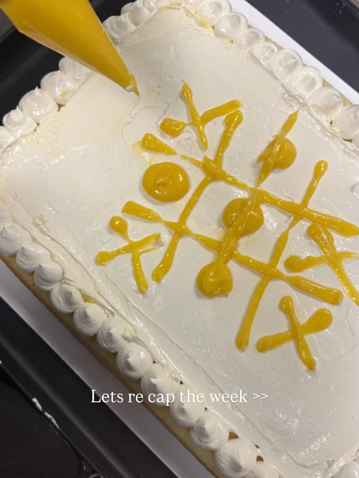 Weekly recap!!🍋🍰