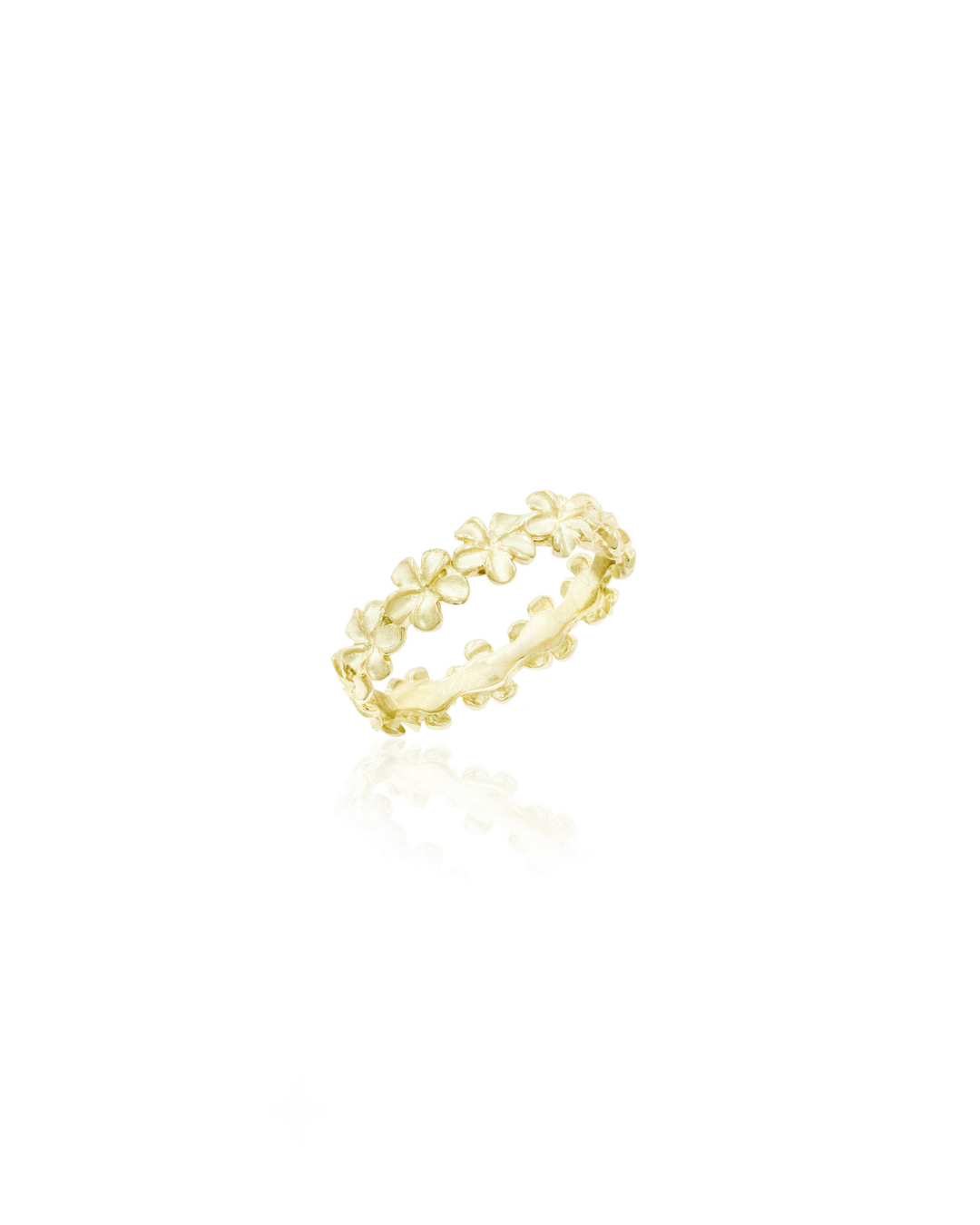 Plumeria Eternity Ring