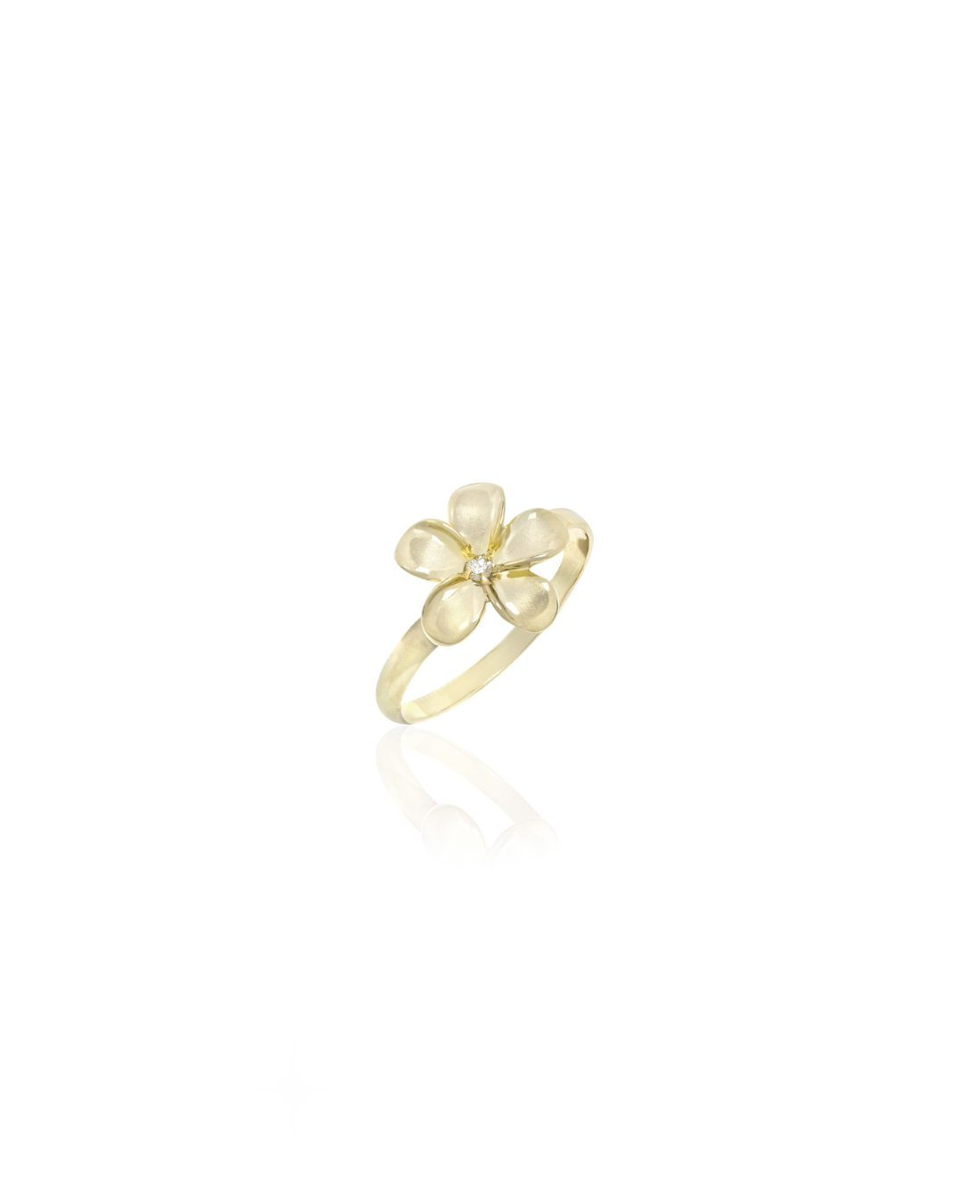 Plumeria Diamond Ring