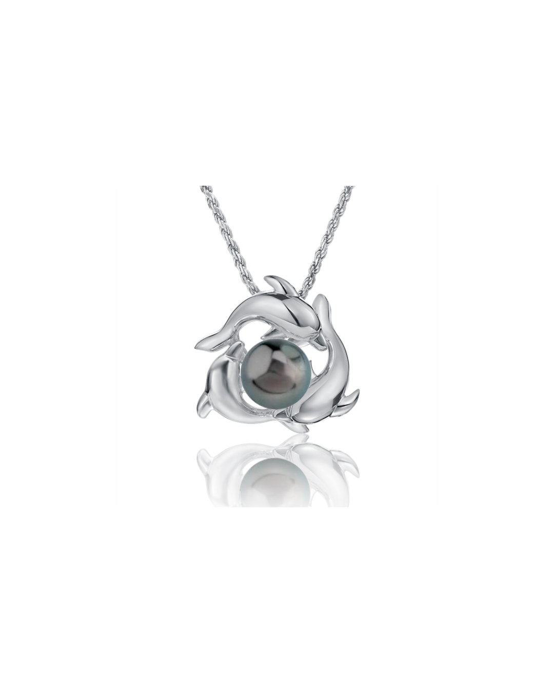 Tahitian Dolphin Circle Pendant