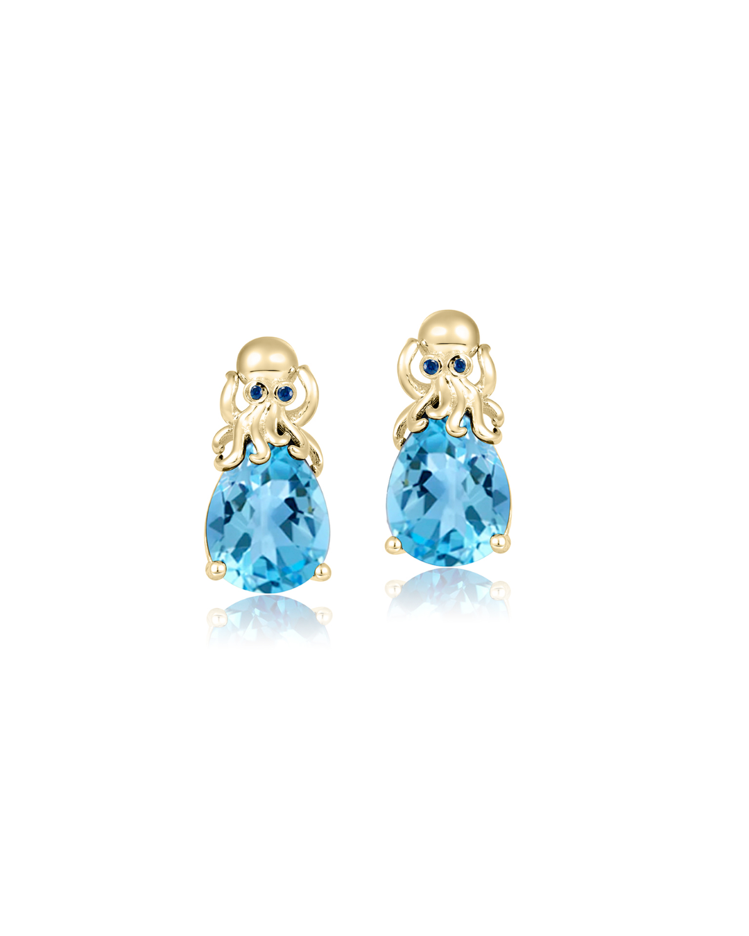 14KY  Octopus Earrings