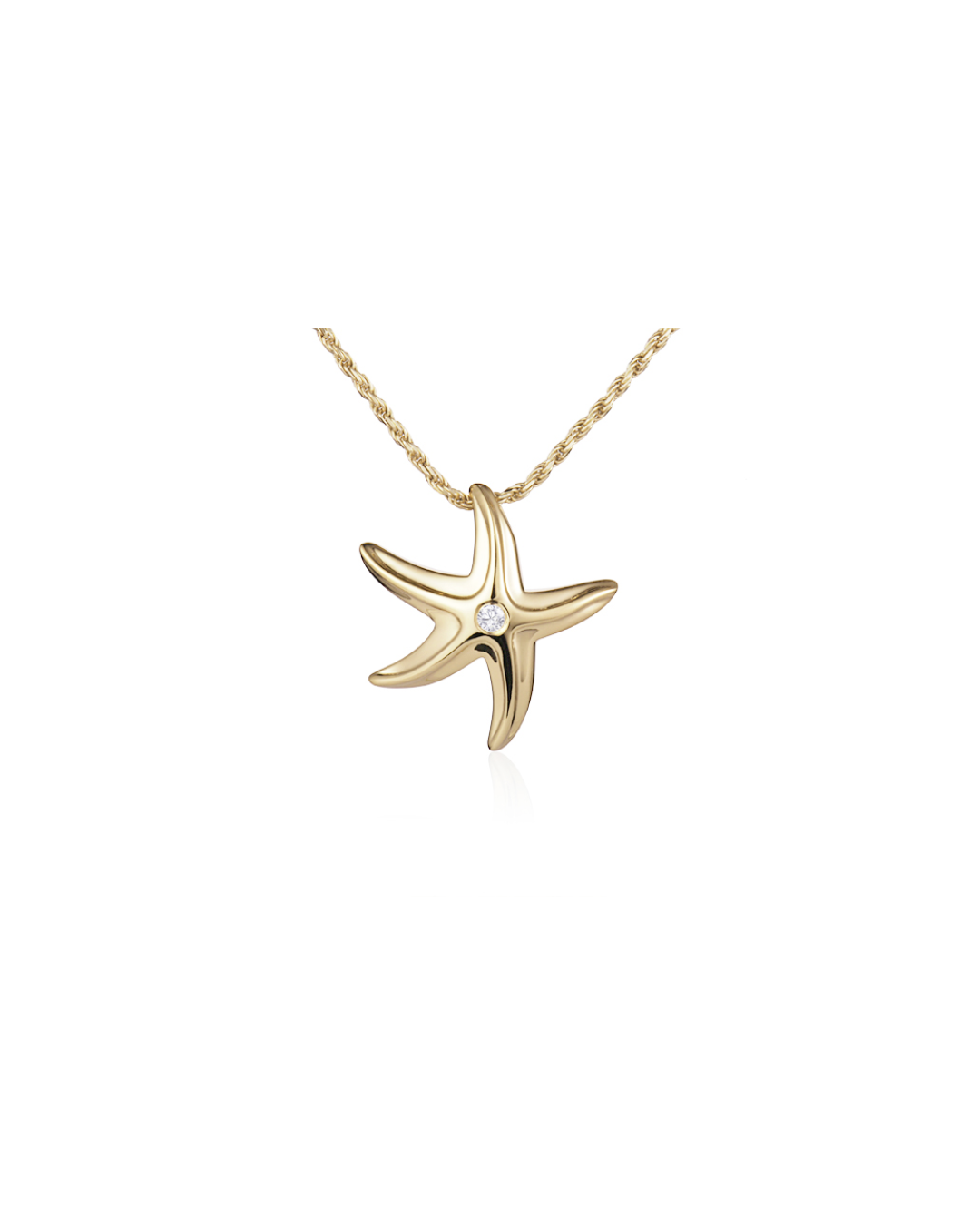 14K Starfish Pendant