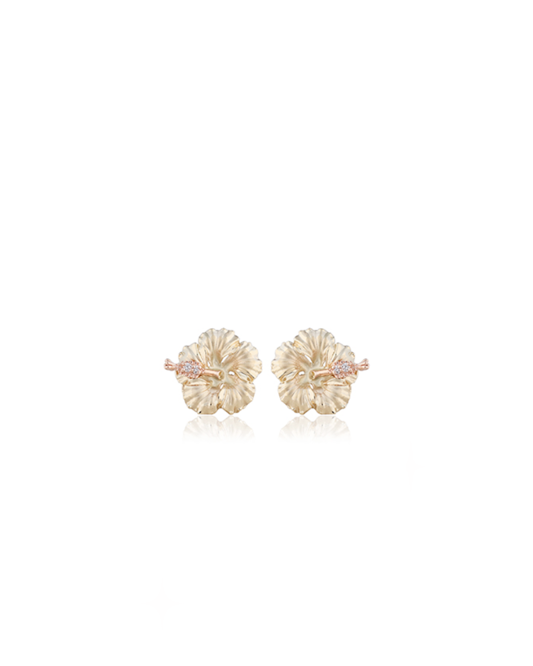 Hibiscus Earrings Diamond