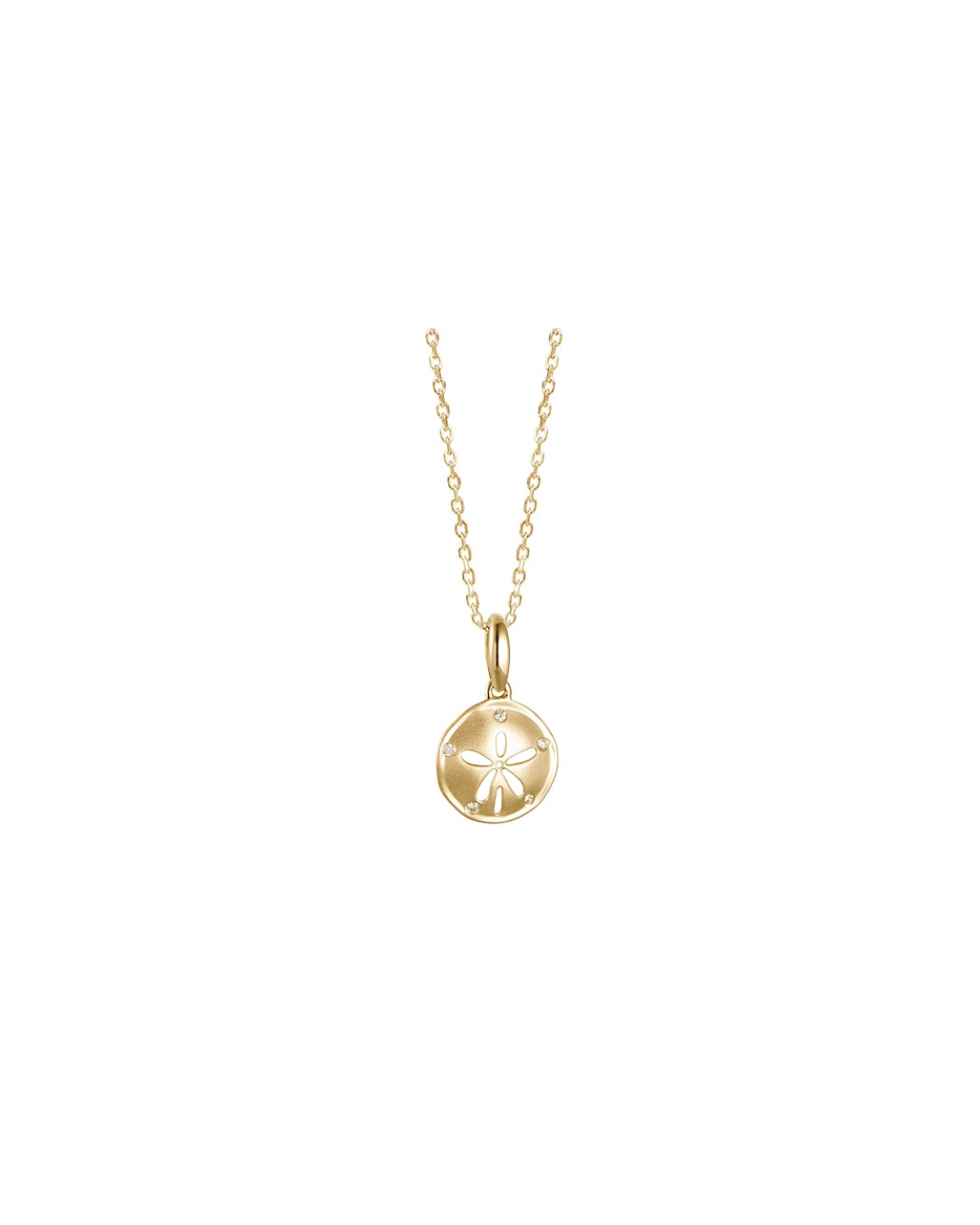 14K Sand Dollar Pendant