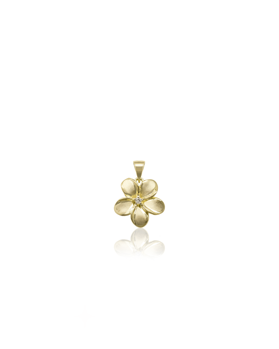 Plumeria Diamond Pendant