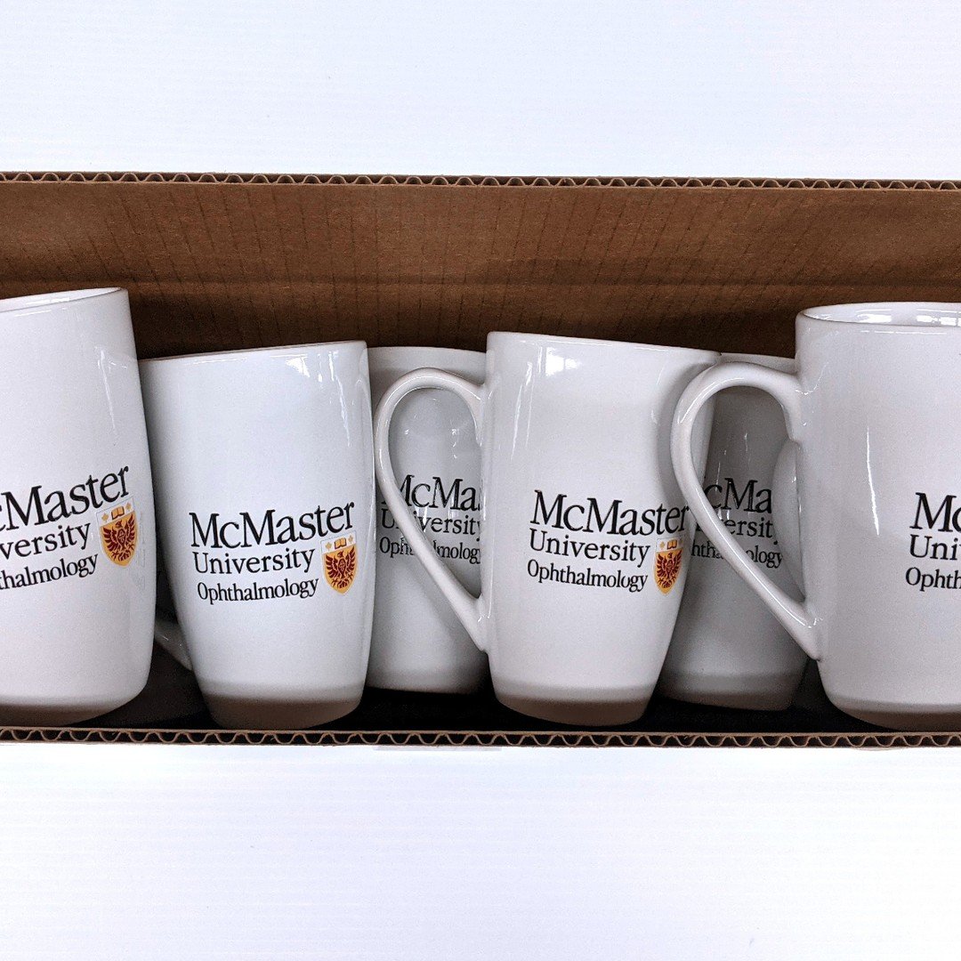 🎓☕ Fresh off the press! Custom ceramic mugs printed for McMaster University&rsquo;s Ophthalmology department 👁️🔥

Printed using our high-quality UV-DTF process for vibrant, durable results that last.
Whether it&rsquo;s for a department, brand, or 