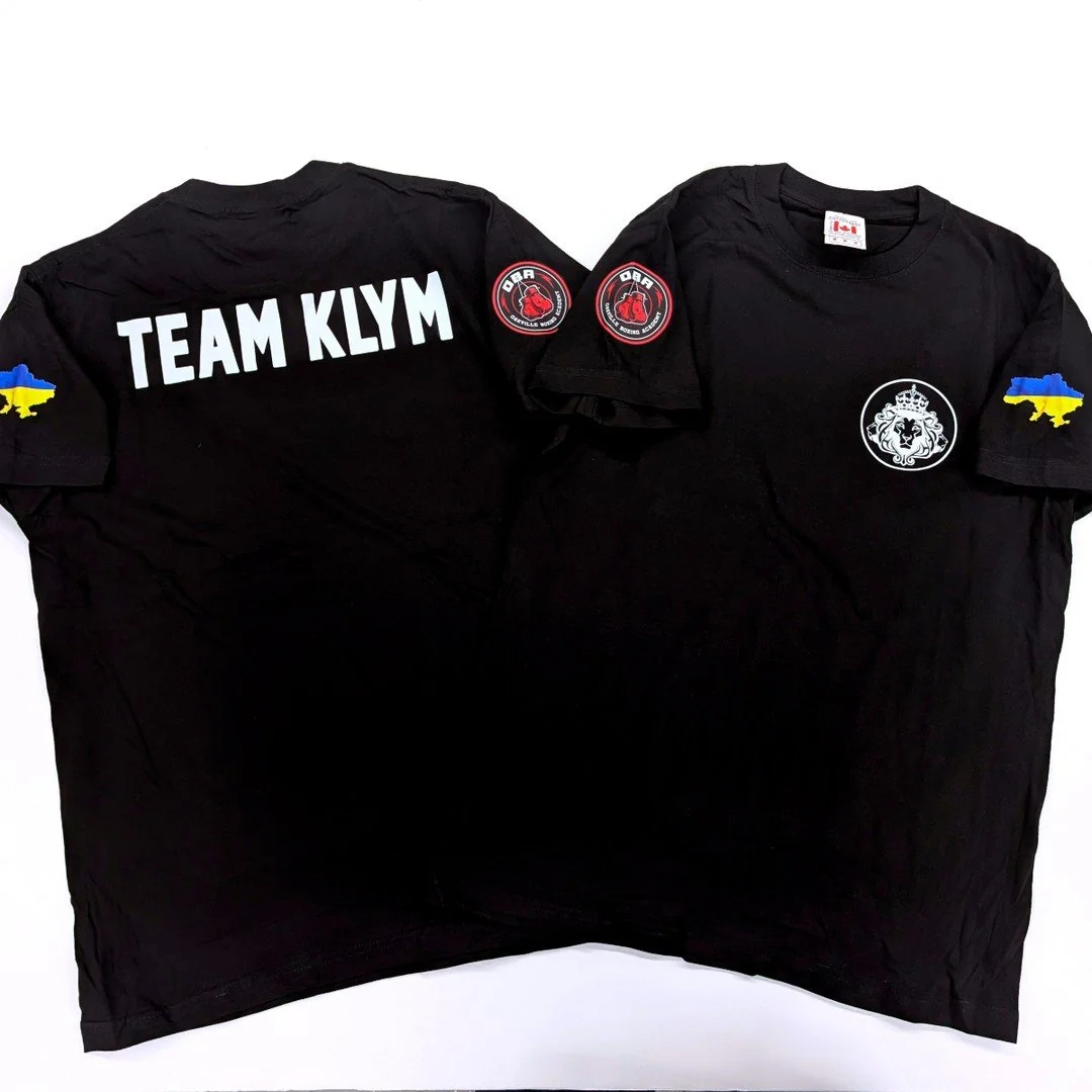 🥊 CONGRATULATIONS TEAM KLYM &amp; VADYM KLYM! 🏆
Custom tees made for @vadym_klym &amp; @3lionspromotions &mdash; Vadym came out with the WIN on August 9th! 🔥

👕 Custom Print Lab &ndash; Your source for:
✅ Team Apparel
✅ Event Merch
✅ High-Quality