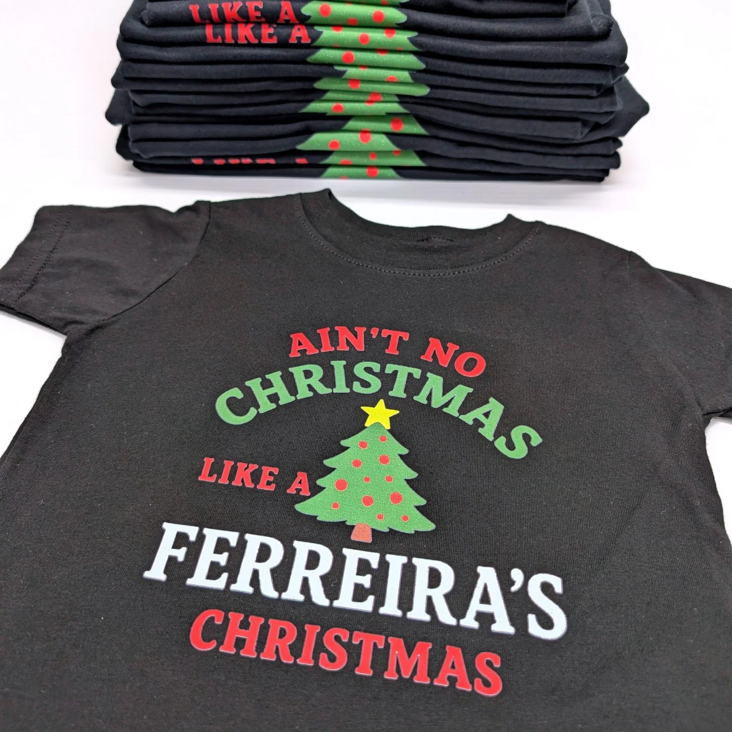 Custom Christmas tees that bring the holiday vibes 🎄👕
Family names, inside jokes, matching sets, or one-of-a-kind designs &mdash; we print it all.

No minimums. Fast turnaround. Premium quality.
Get your custom Christmas T-shirts done before the bi