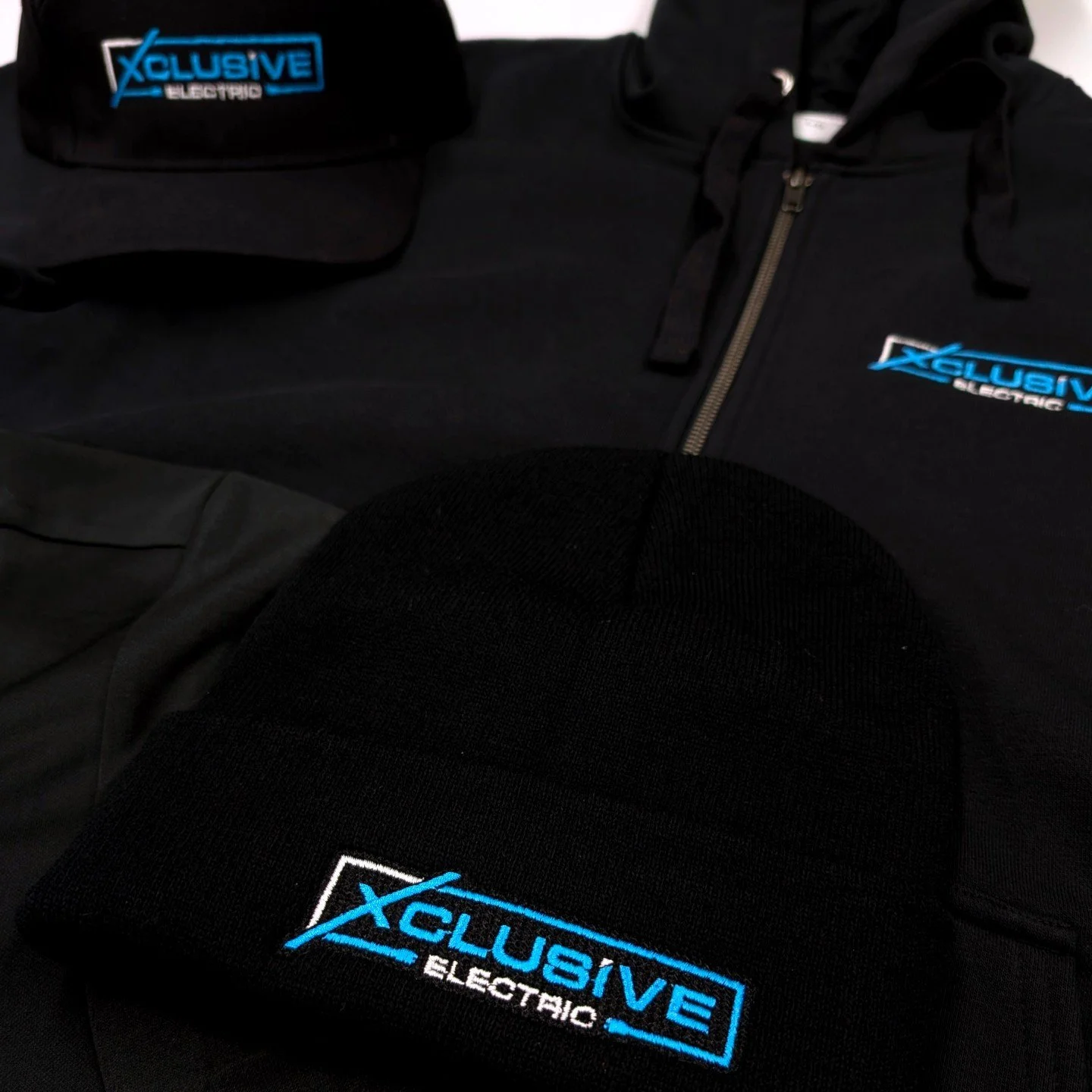 Proud to outfit Xclusive Electric, a Hamilton-based company keeping their crew looking clean, professional, and on-brand &mdash; on site and off the clock.

Custom embroidered hats, hoodies &amp; toques, done locally right here in Hamilton.

Looking 