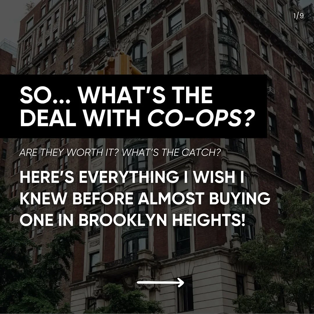 A few years ago, I almost bought a Brooklyn Heights co-op, and let’s just say I had no idea what I was doing! 😅
I thought my boyfriend (now husband) and I could handle it ourselves. He’s a lawyer and has his broker’s license, and