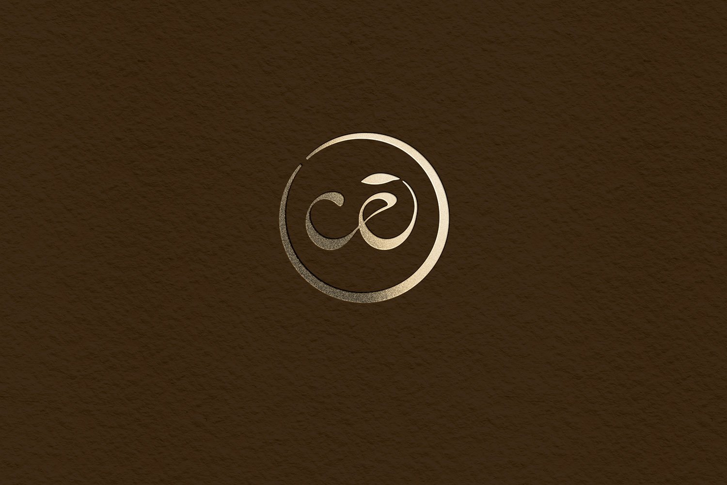 CE gold foil stamped logo