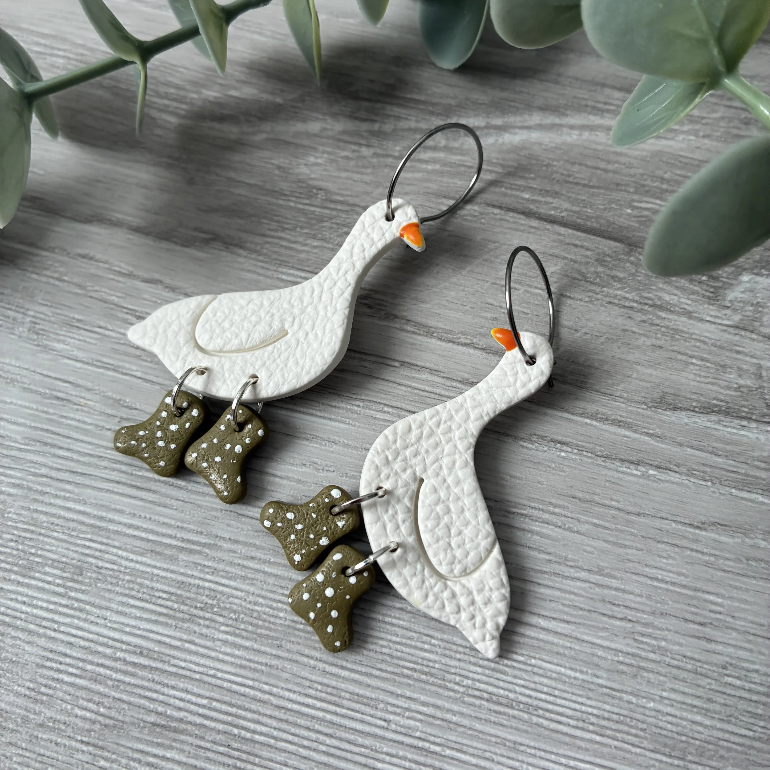 Goose Earrings