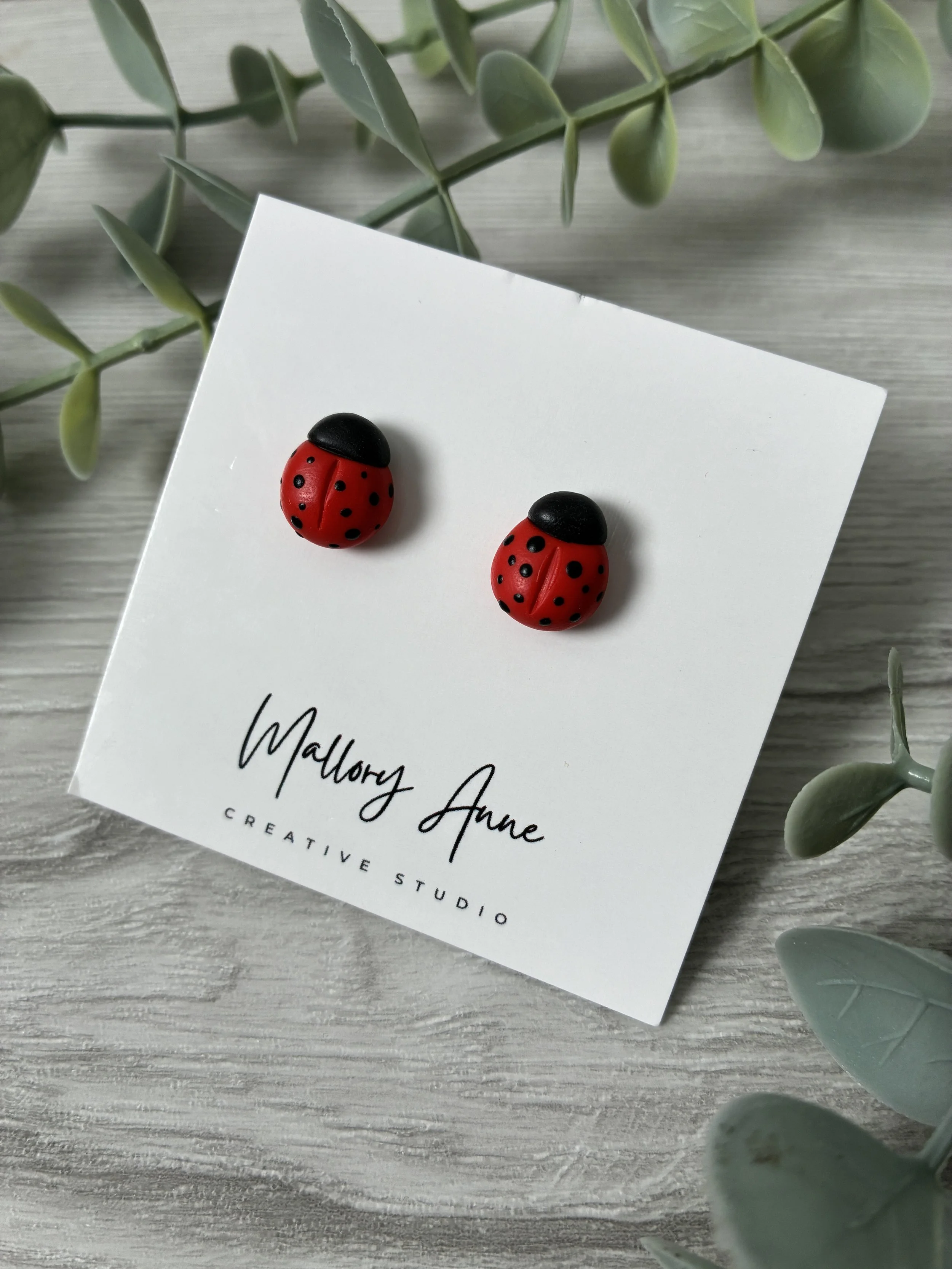 Red Ladybugs Earrings