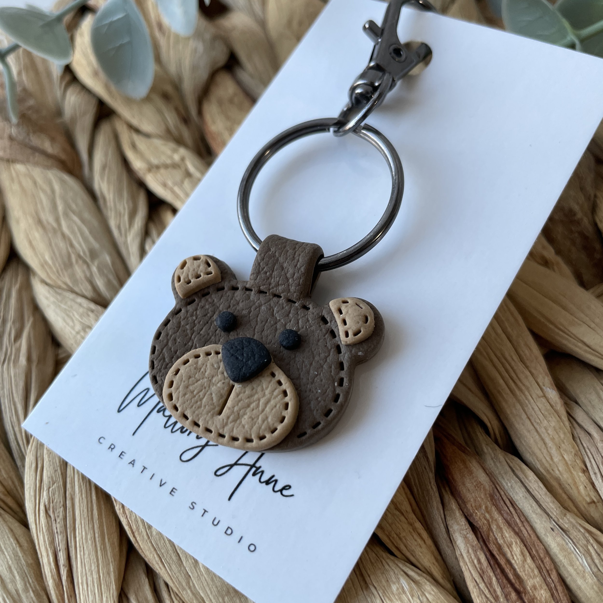 Brown Bear Keychain