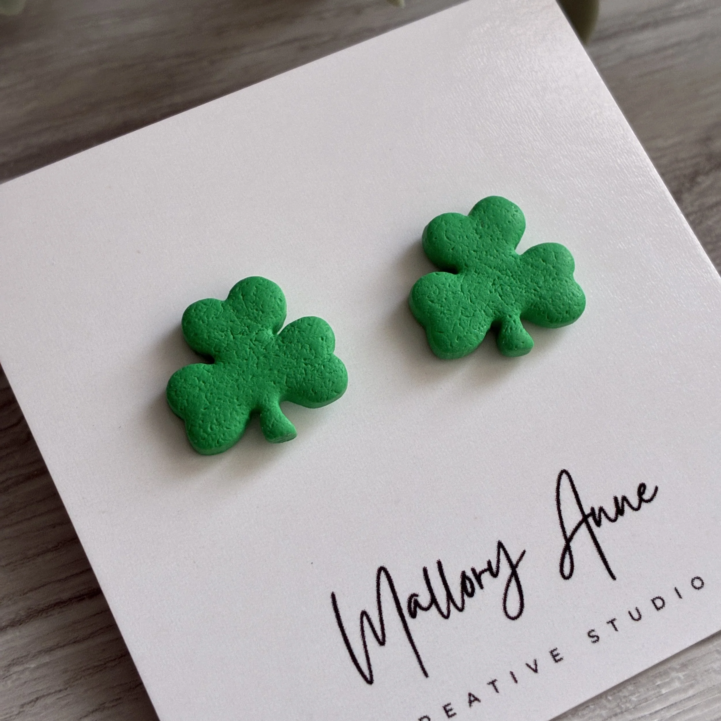 Pre-Order: Green Shamrock Studded Earring