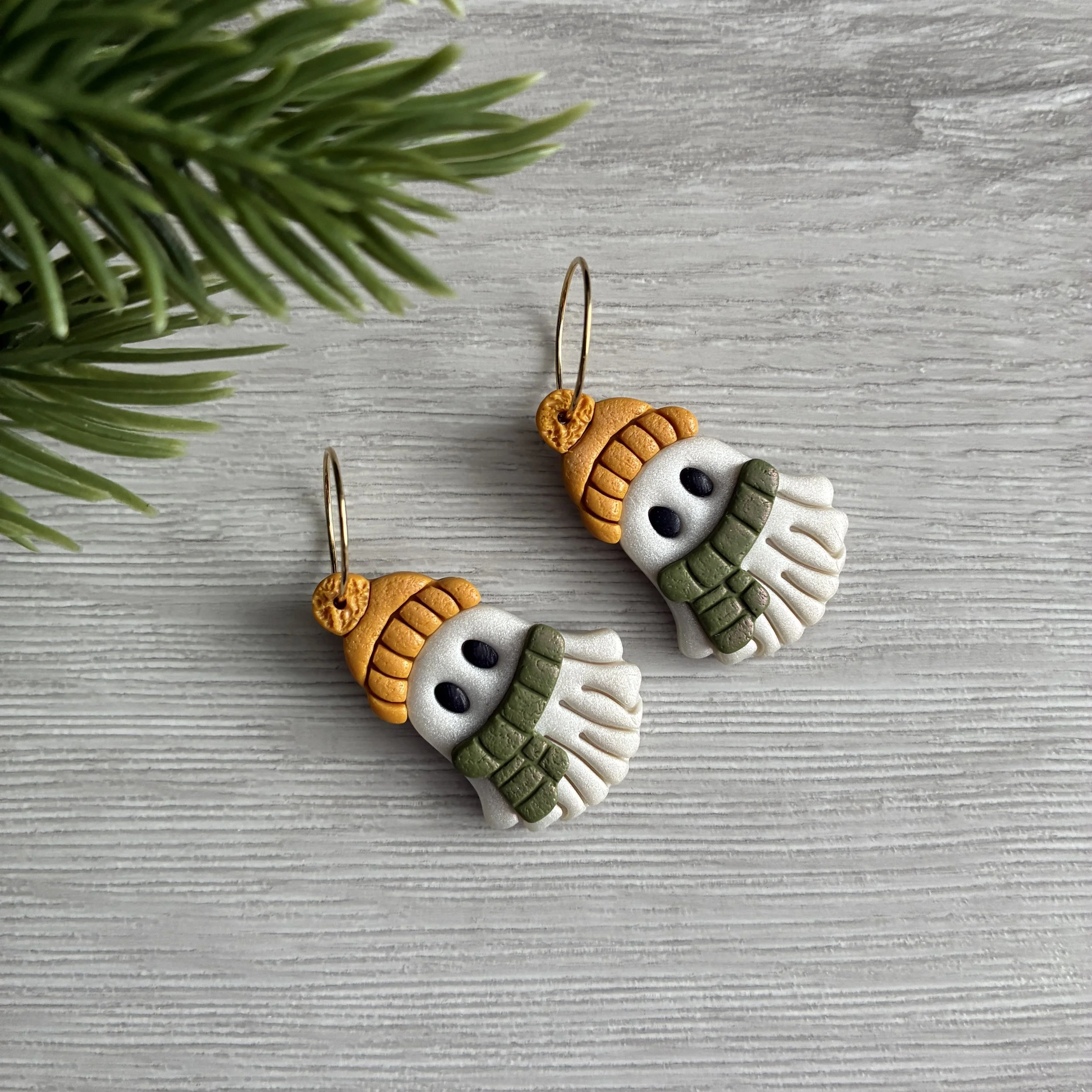 Snow Day Ghost Earrings (without cookie)- Limited Time