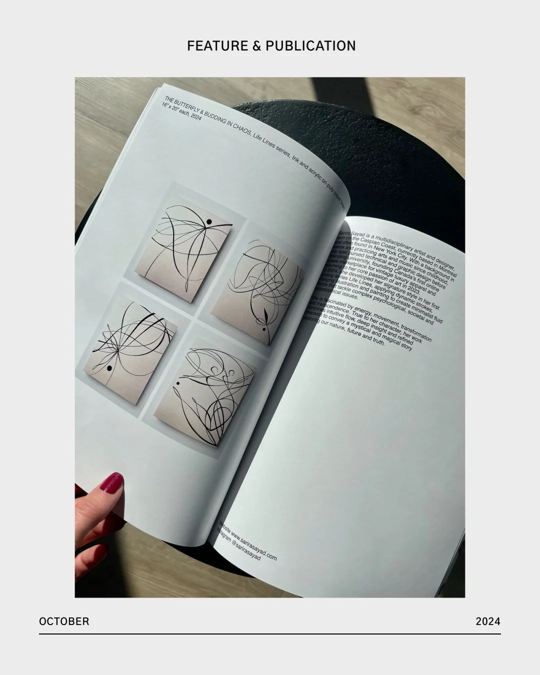 PRESS FOR WEBSITE Sarira Sayad 2024-10 newartproject magazine publication.JPG