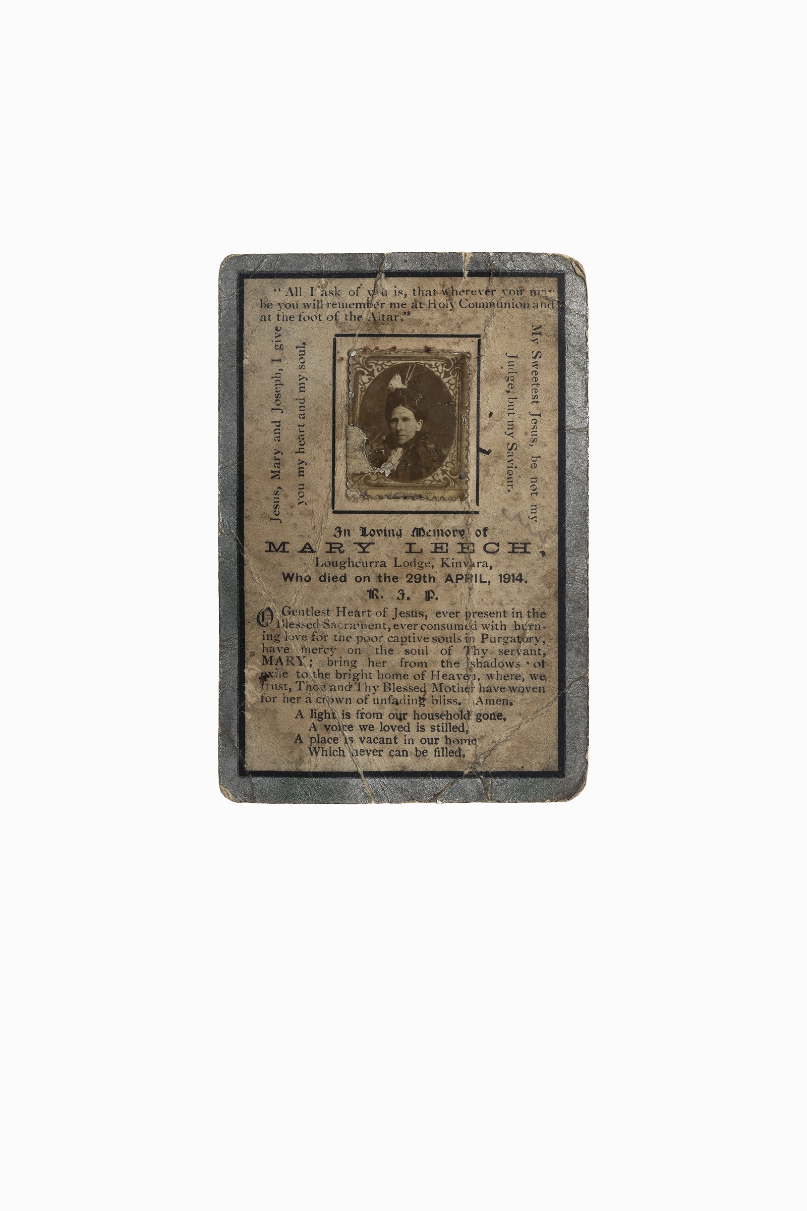 OBITUARY CARD - GRANDMOTHER