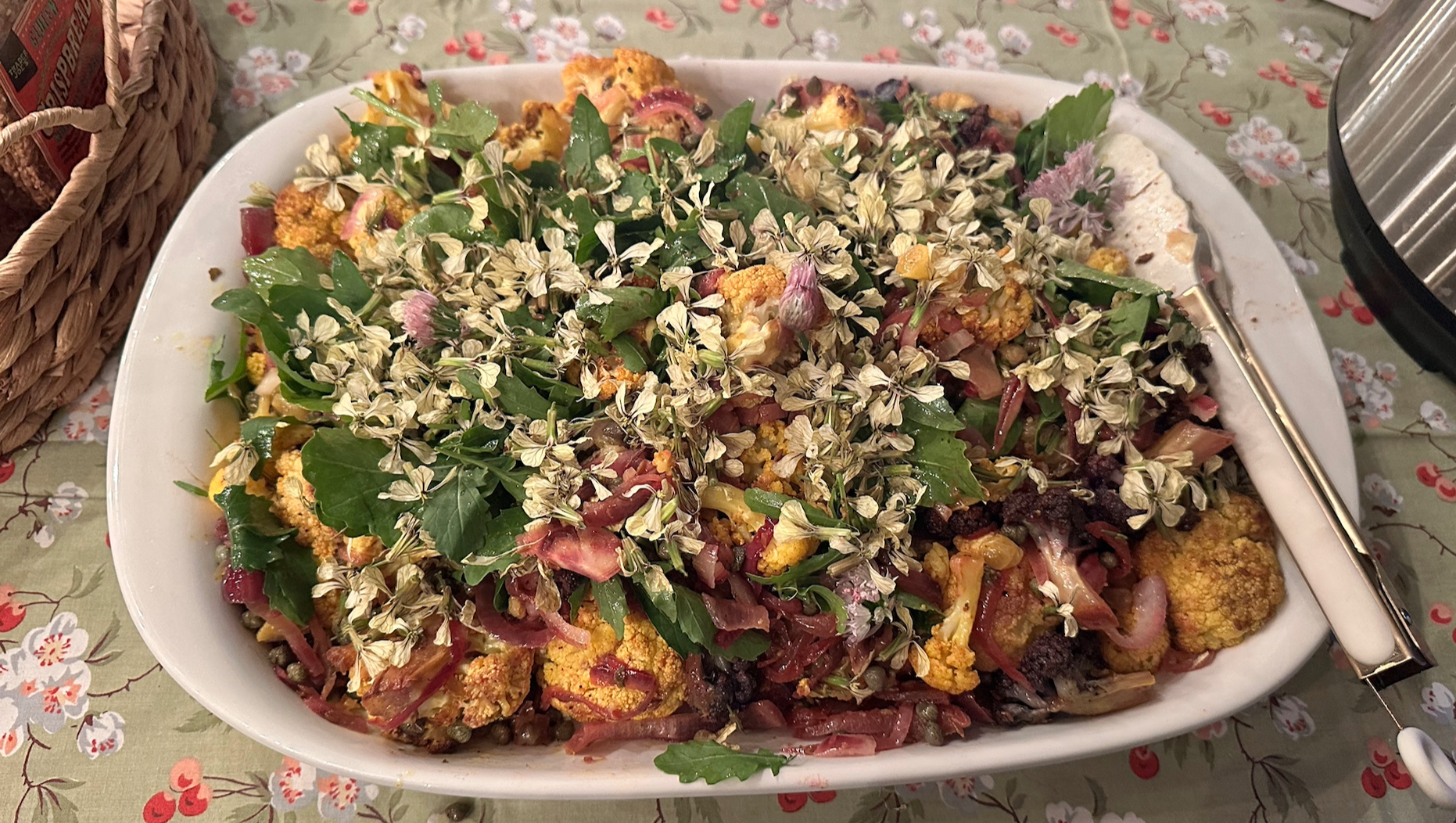 Spiced Cauliflower & Arugula Salad