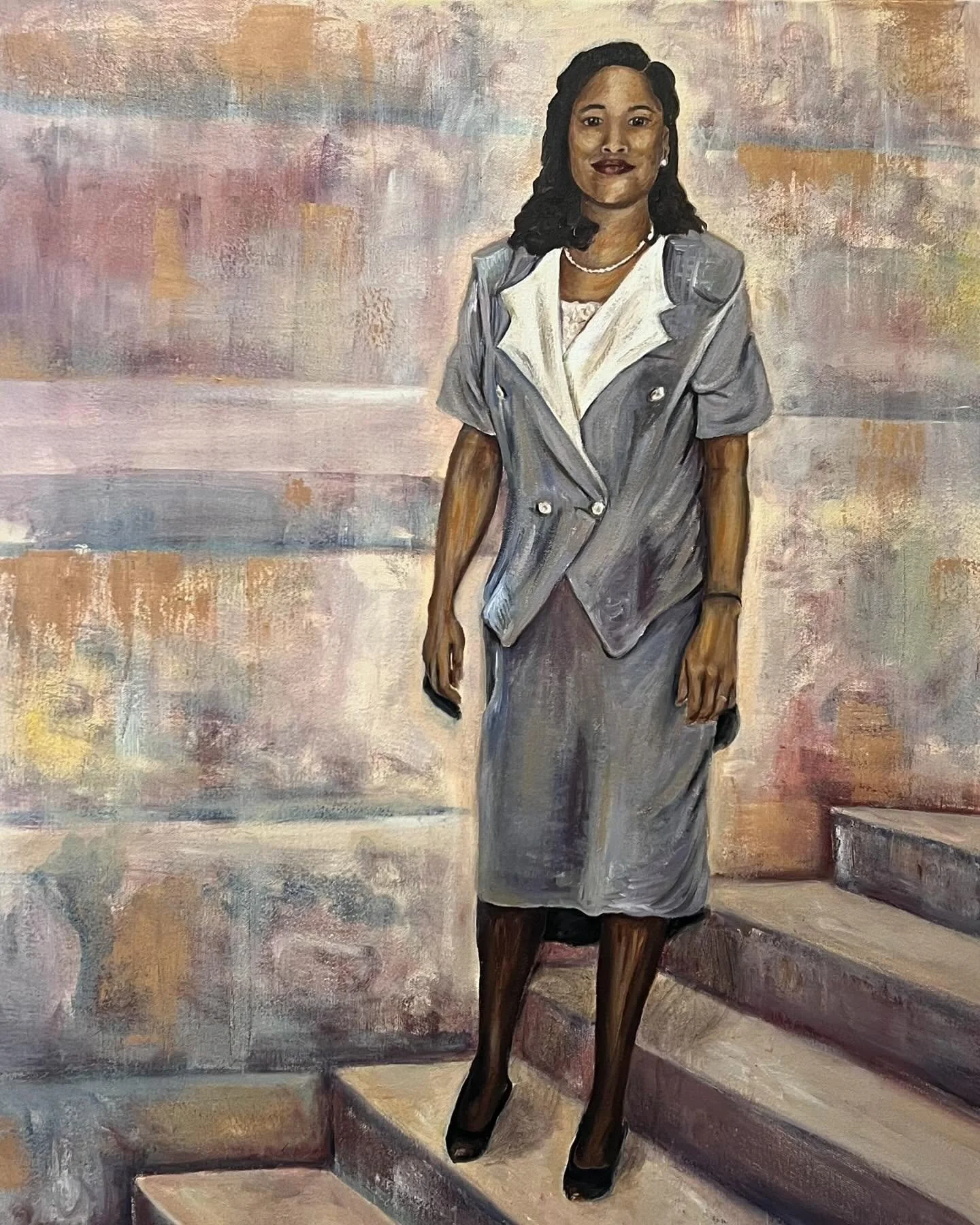 Latest commission piece. 24x30 oil on canvas 

I had the absolute honor of painting this portrait of my friend&rsquo;s mother. With just one old photograph to use as a reference, I spent a lot of time making sure I portrayed her beauty as accurately 
