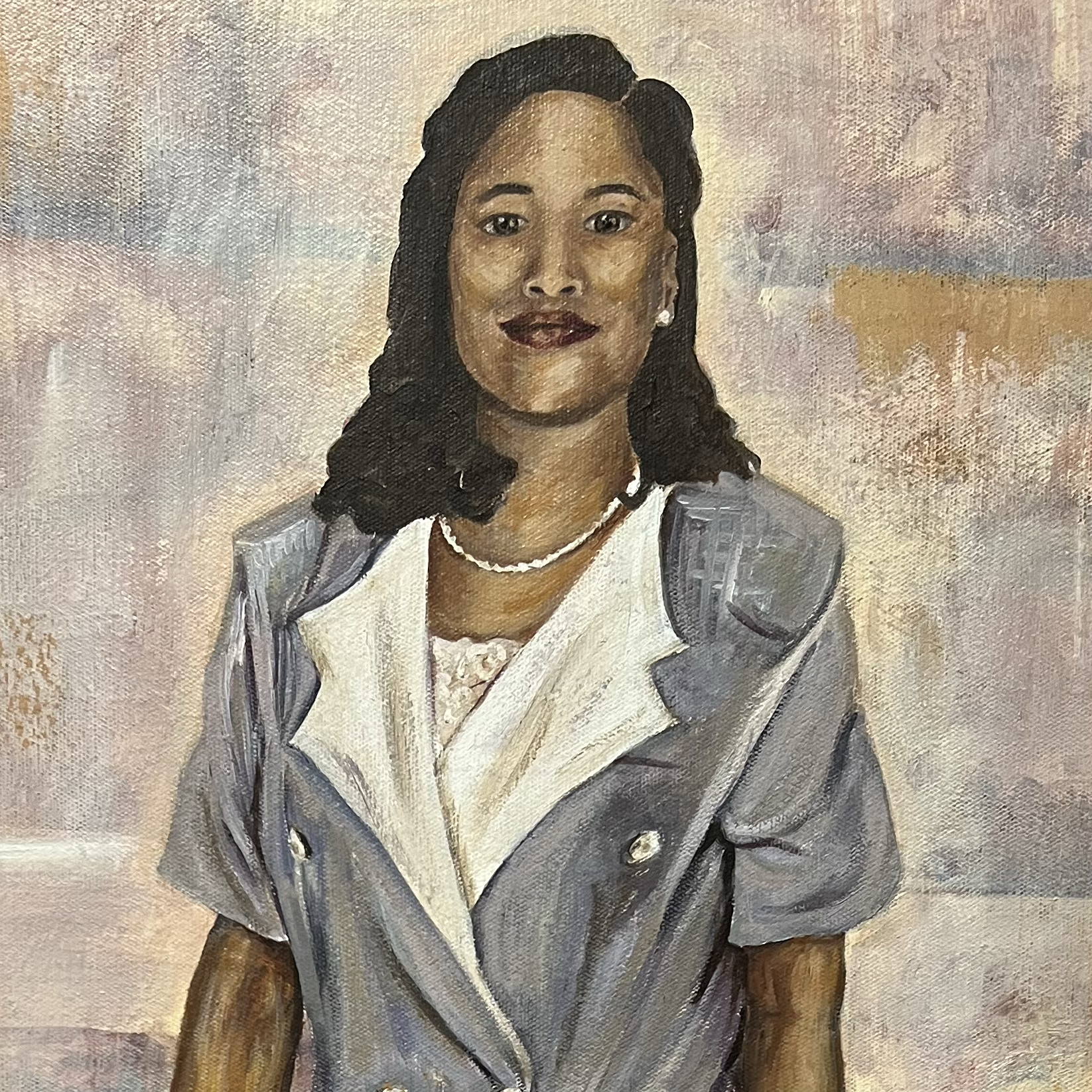 Painting for a friend of his mother