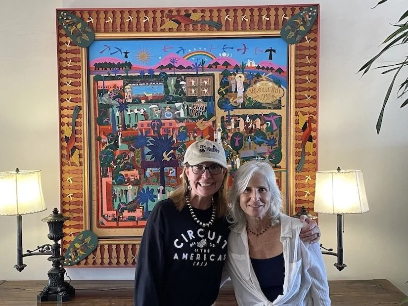 Amanda Freed with her yoga student, Gabby Giffords
