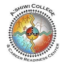 Logo of A. Shiwi College and Career Readiness Center with a circular design and Native American-inspired patterns.