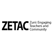 ZETAC logo with the tagline 'Zuni: Engaging Teachers and Community'