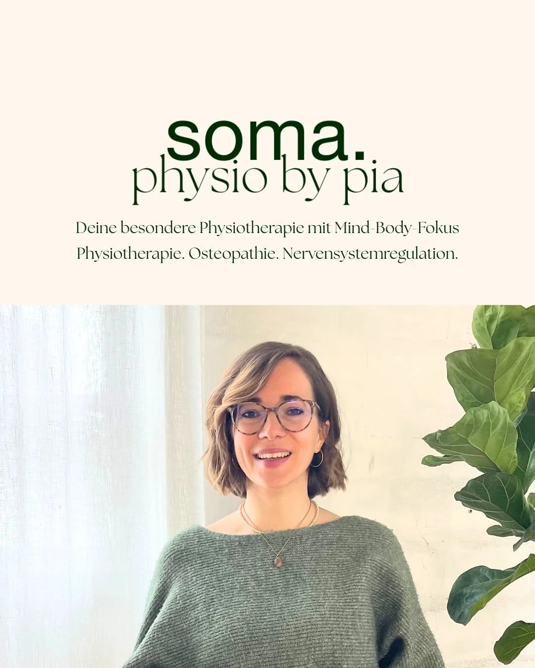 Physio, Osteo &amp; Mind-Body-Work bei chronischen Beschwerden im 2. Bezirk in Wien, ganzheitlich &amp; individuell.

Ich freue mich auf Dich! 😍 

PHYSIOTHERAPIE
OSTEOPATHIE
MIND-BODY
GESUNDHEIT
LEBEN
LEICHTIGKEIT

&hearts;️