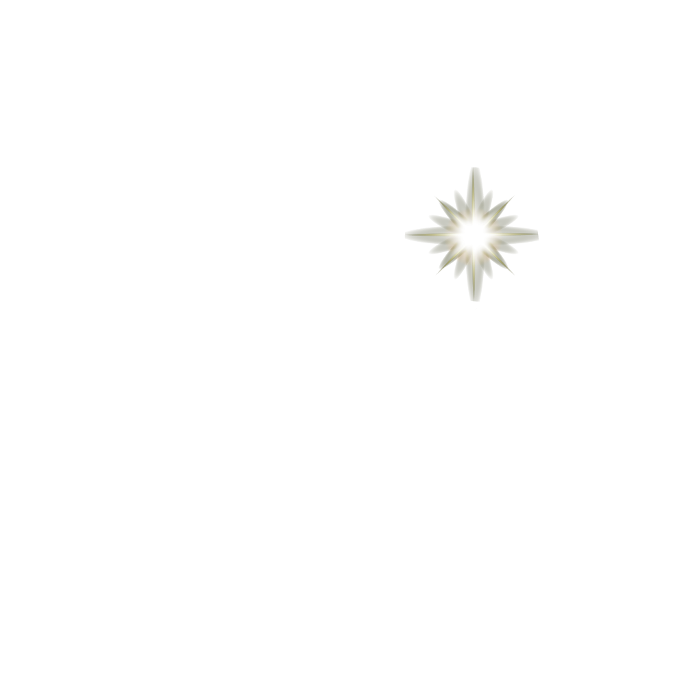 White Asteria Lumina brand mark featuring an illuminated star within an A and L monogram representing sovereign mentorship and intuitive healing for leaders and healers