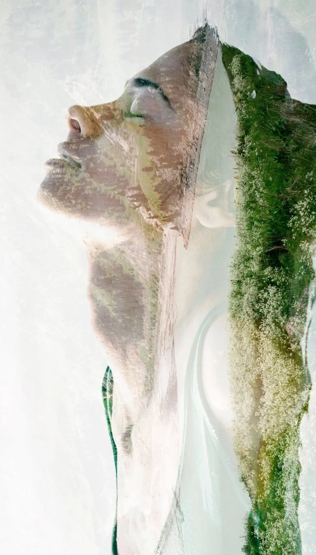 Beautiful woman merging with the earth representing Pillar Three, Your Luminous Healer, within Your Luminous Journey, the nine-month private sovereign mentorship program