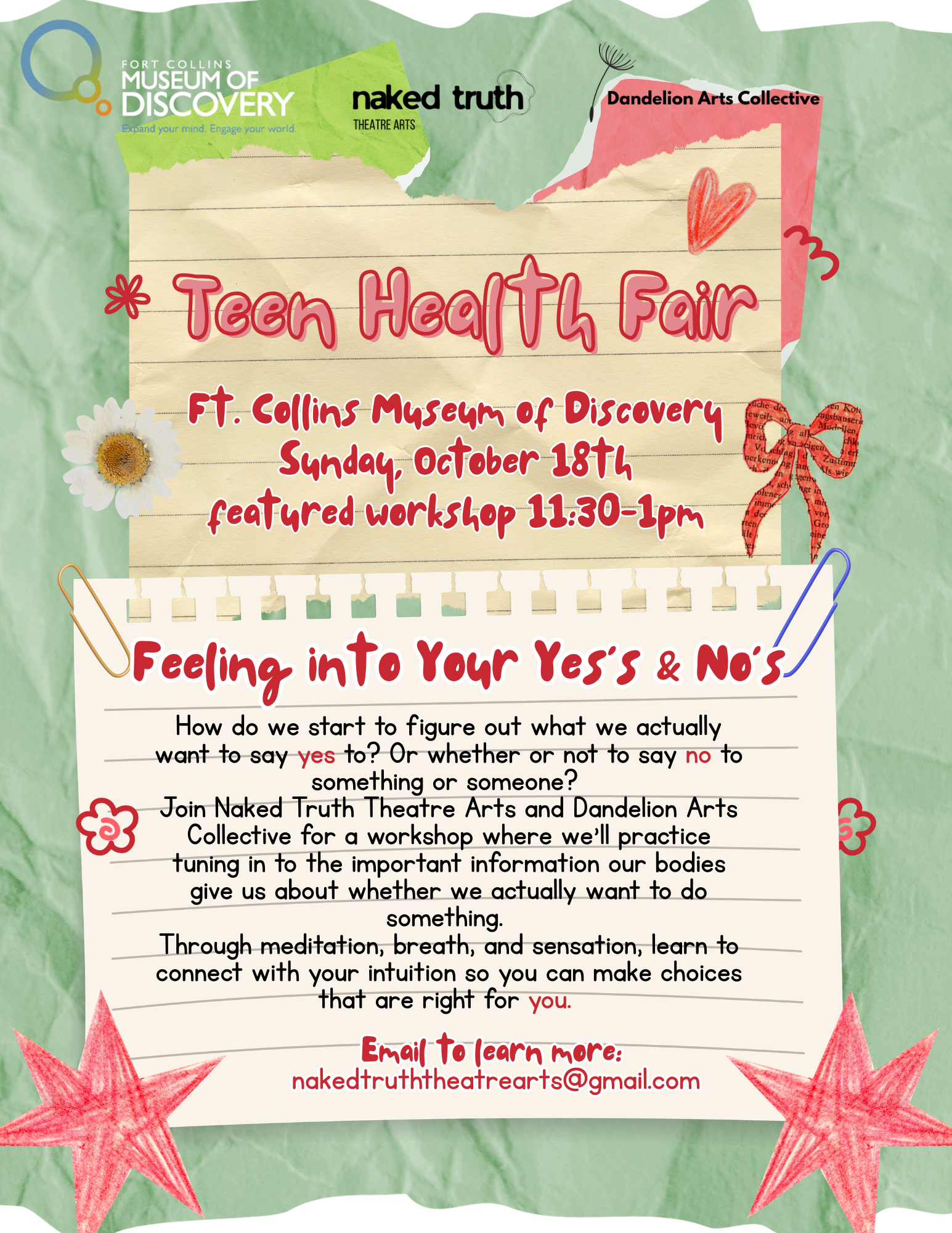 Teen Health Fair (FoCo Museum of Discovery) 