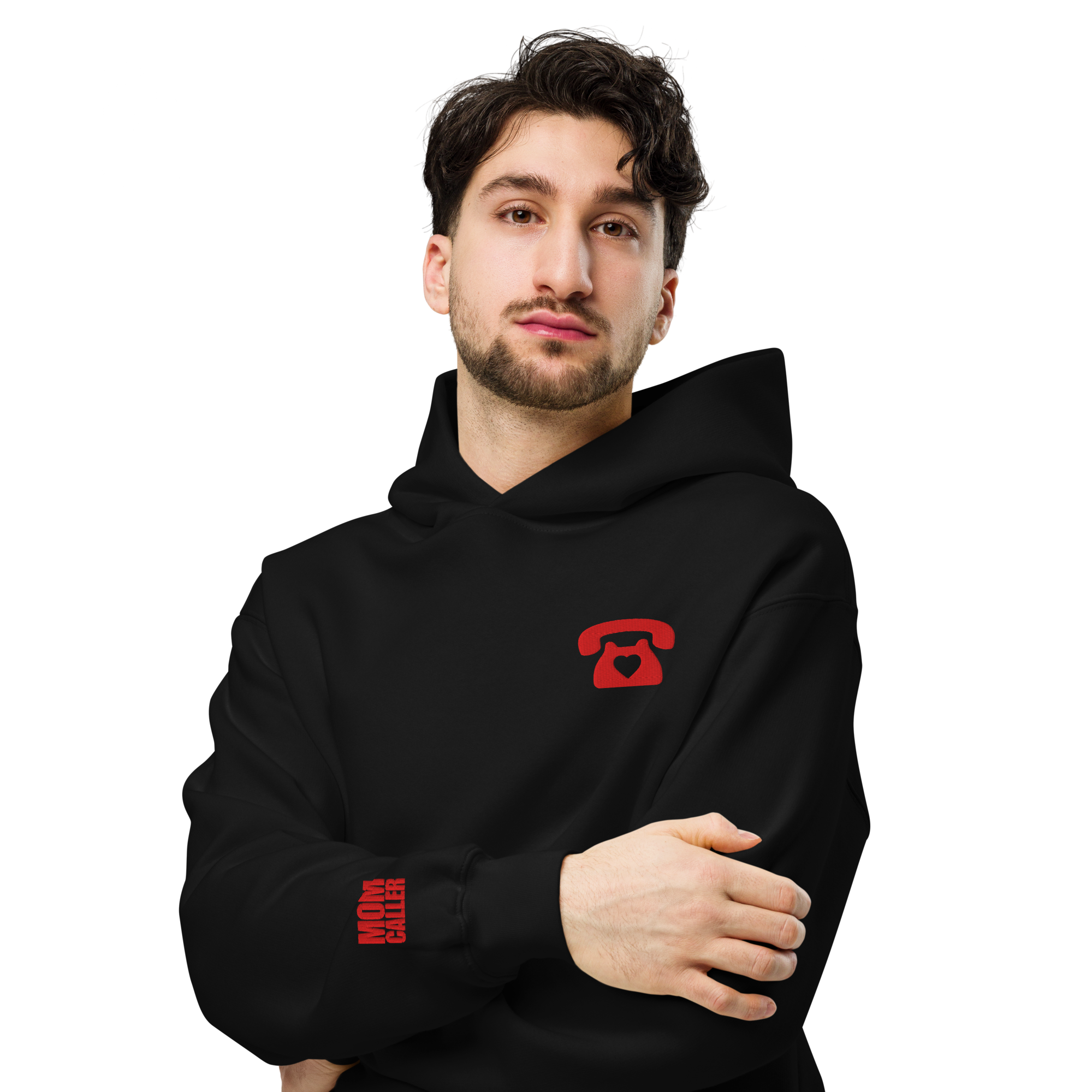 Go Call Your Mom Chicago Red Logo Hoodie