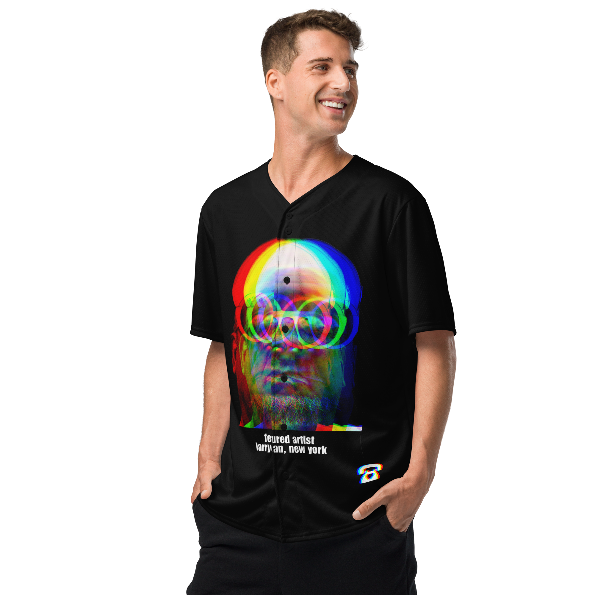 Featured Artist Baseball Jersey: larryosan, New York (UV 50+ Protection)