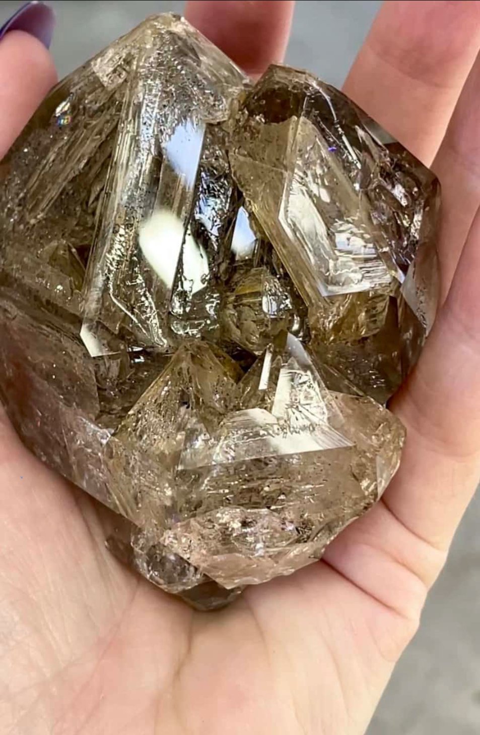 Gorgeous skeletal crystals