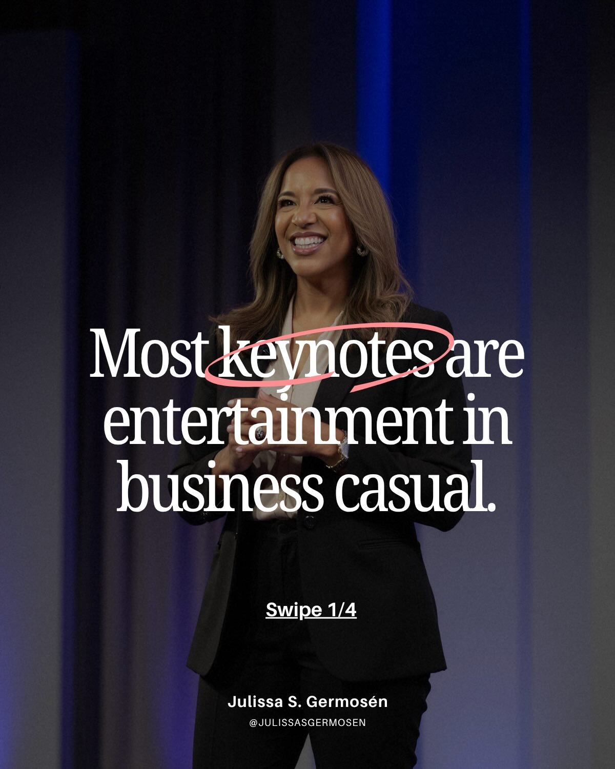 Most keynotes are entertainment in business casual. 🎤
Yes. I said it.
Event planners vet for months. CFOs approve the budget. Hundreds file in. Everyone claps.
And by Wednesday? Same team. Same silos. Same stalled AI rollout.
Because most speakers d