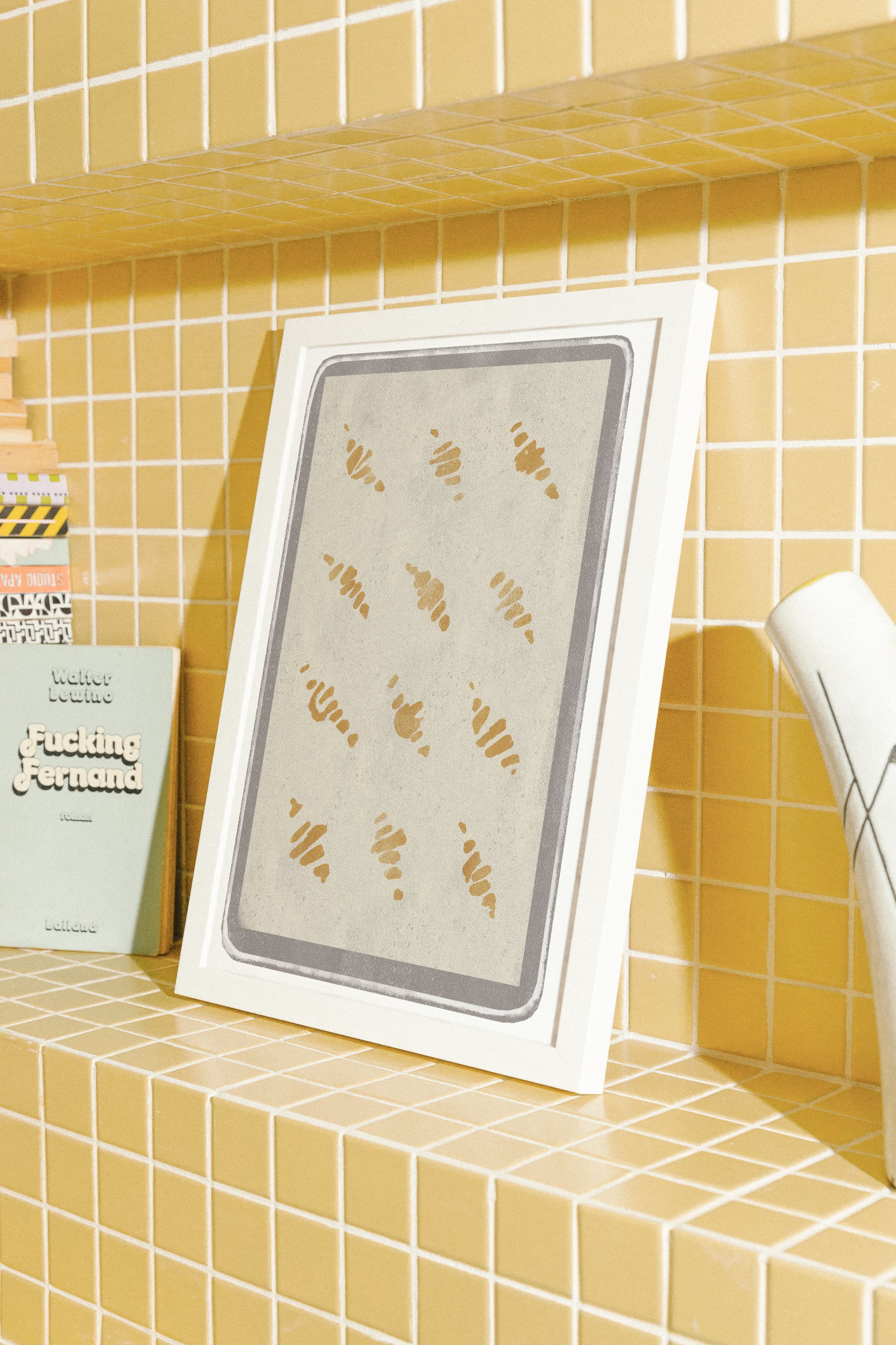 Croissant footprint print