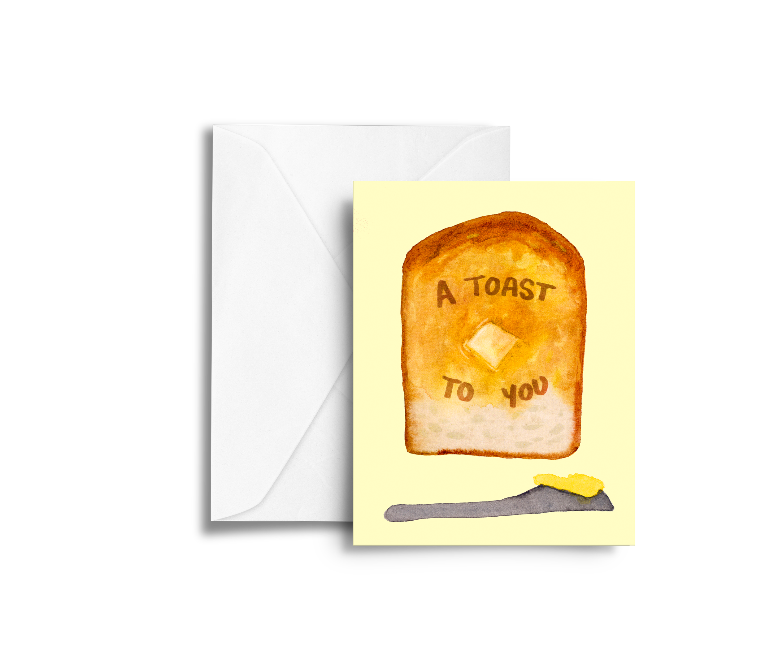 toast to you bread greeting card