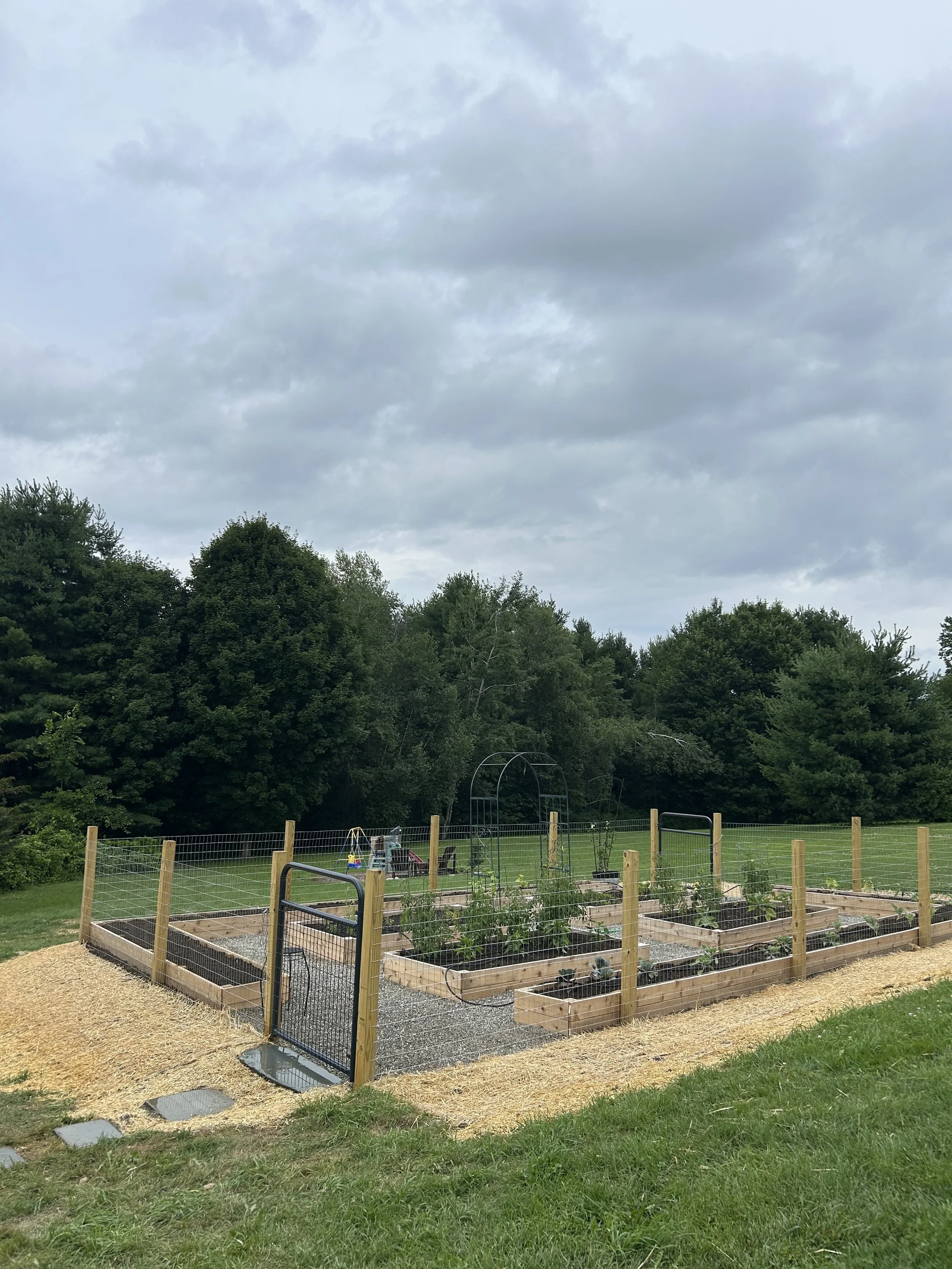 The entry into the vegetable garden