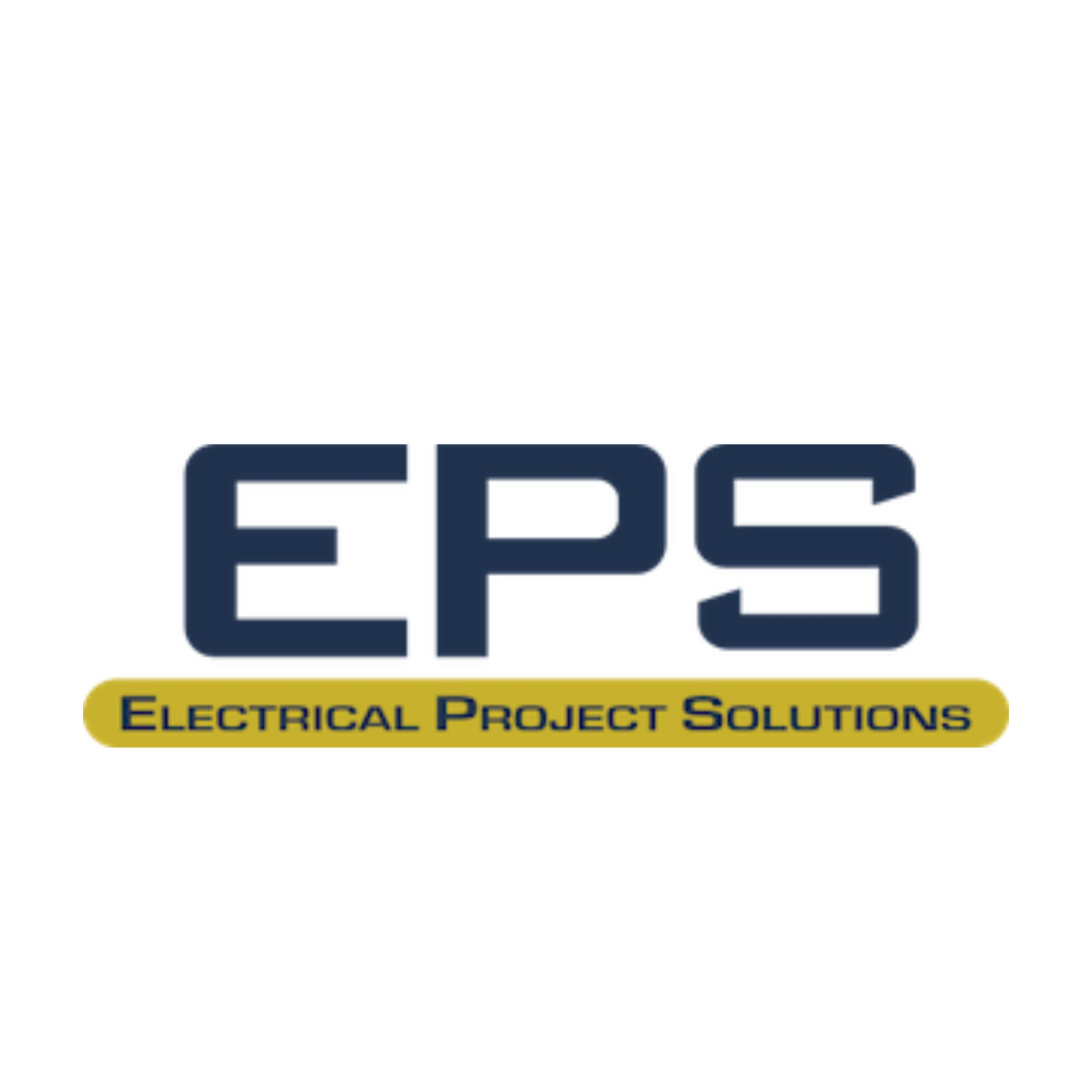 Logo of EPS, an electrical project solutions company, with the full company name in a yellow banner underneath.