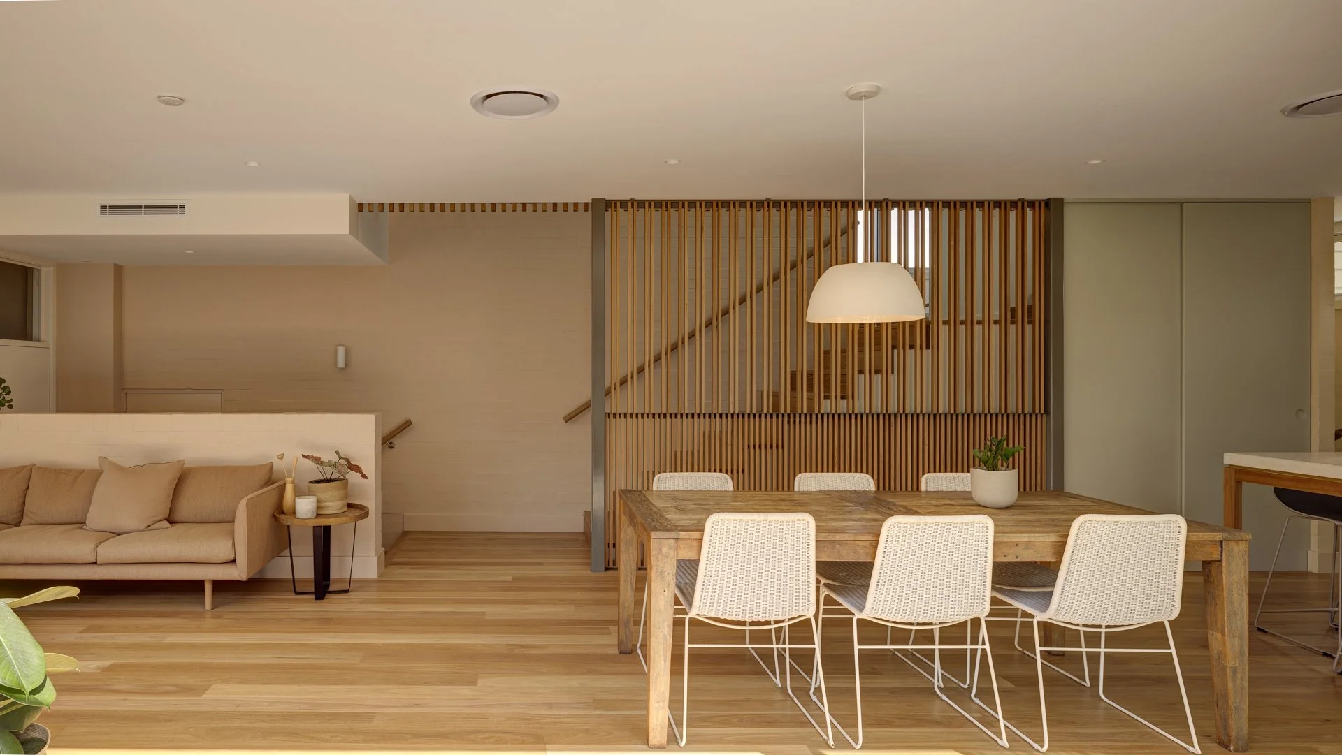 open plan light filled spaces