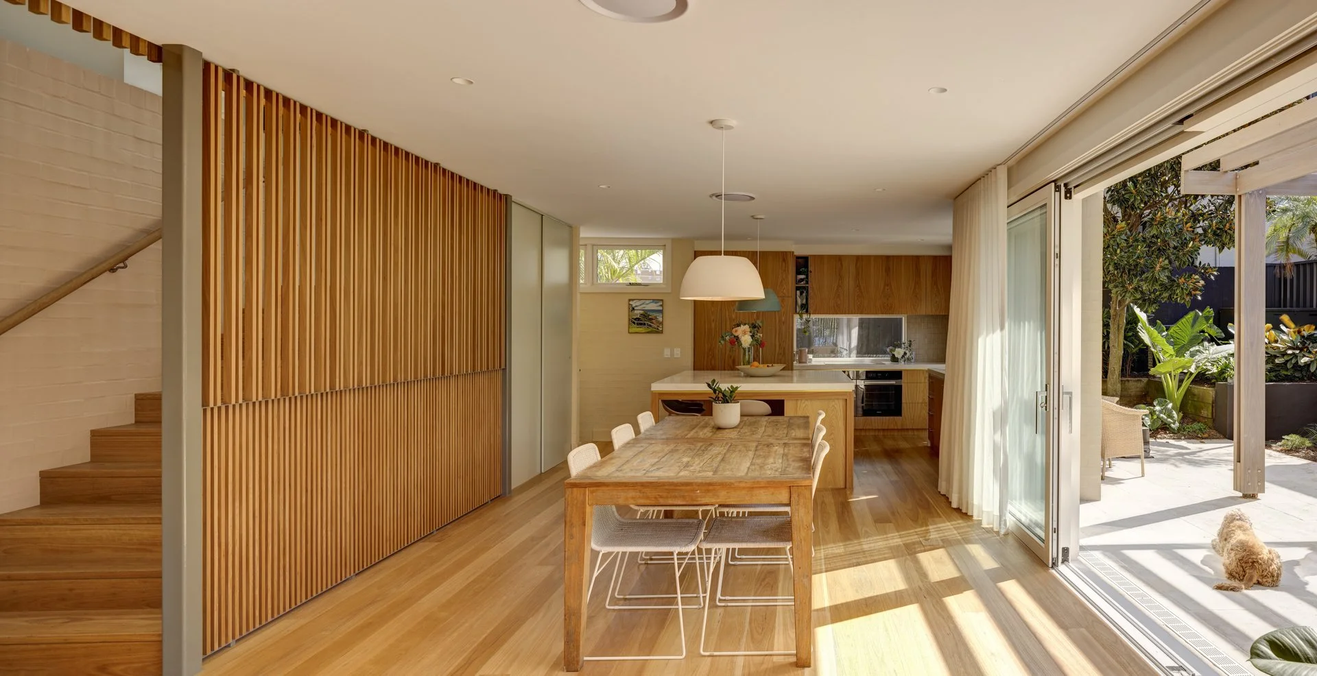 North facing open plan living space