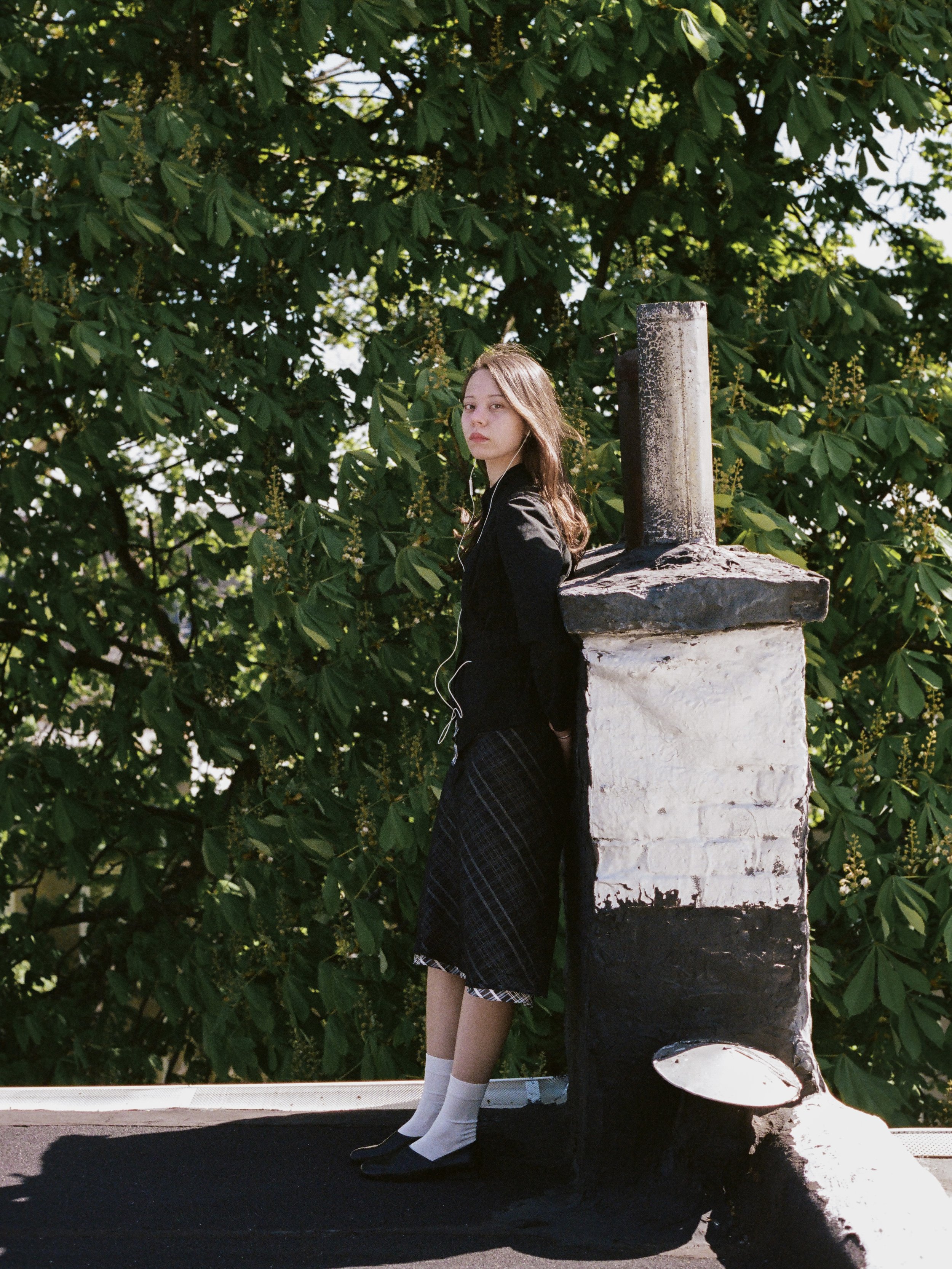 BIAS-CUT LAYERED SKIRT
