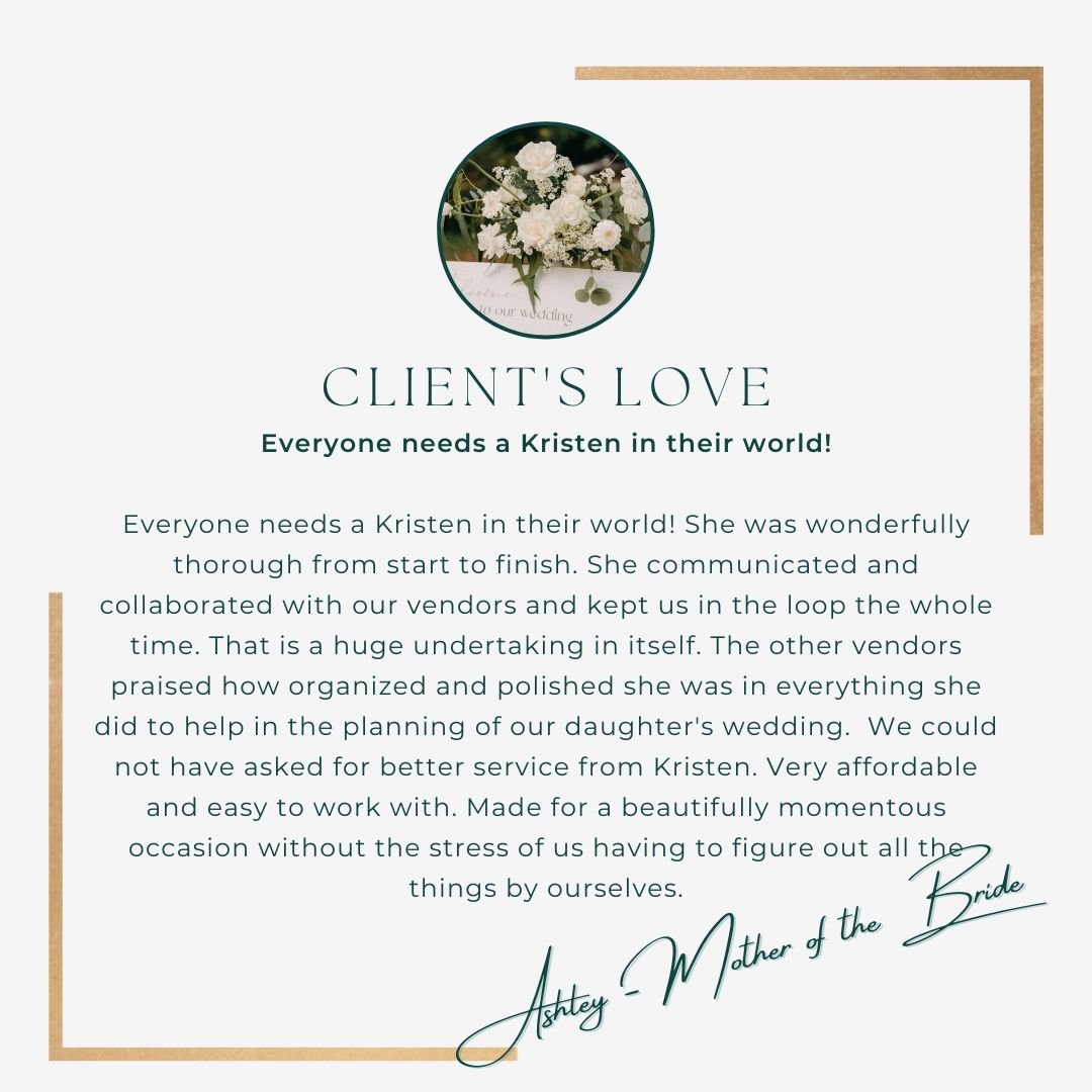 Getting to work with not just my couples, but their families, is one of my favorite parts of what I do.

Thank you for your kind words &mdash; it truly means so much. It was such a joy being part of your daughter&rsquo;s wedding and celebrating along