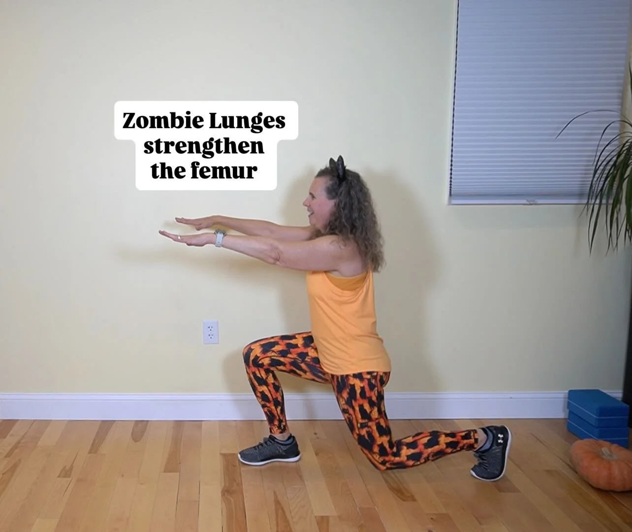 I had a blast teaching on Halloween!
 
I do my best to keep it interesting for my clients who take time out of their day to work on their bone health.  Today we did a variation on walking lunges and added a bit of a zombie twist. 

When somebody asks