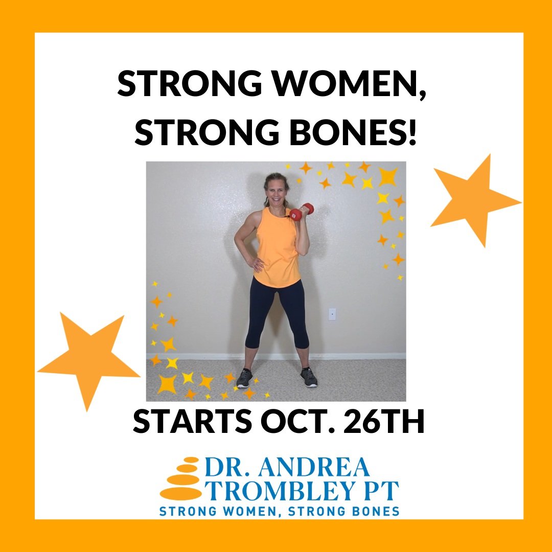 Are you looking to establish a workout routine built for women with osteopenia or osteoporosis?

I have it for you, and we start next week! Get four weeks of support as you ask questions and get answers from a physical therapist who has been reading 